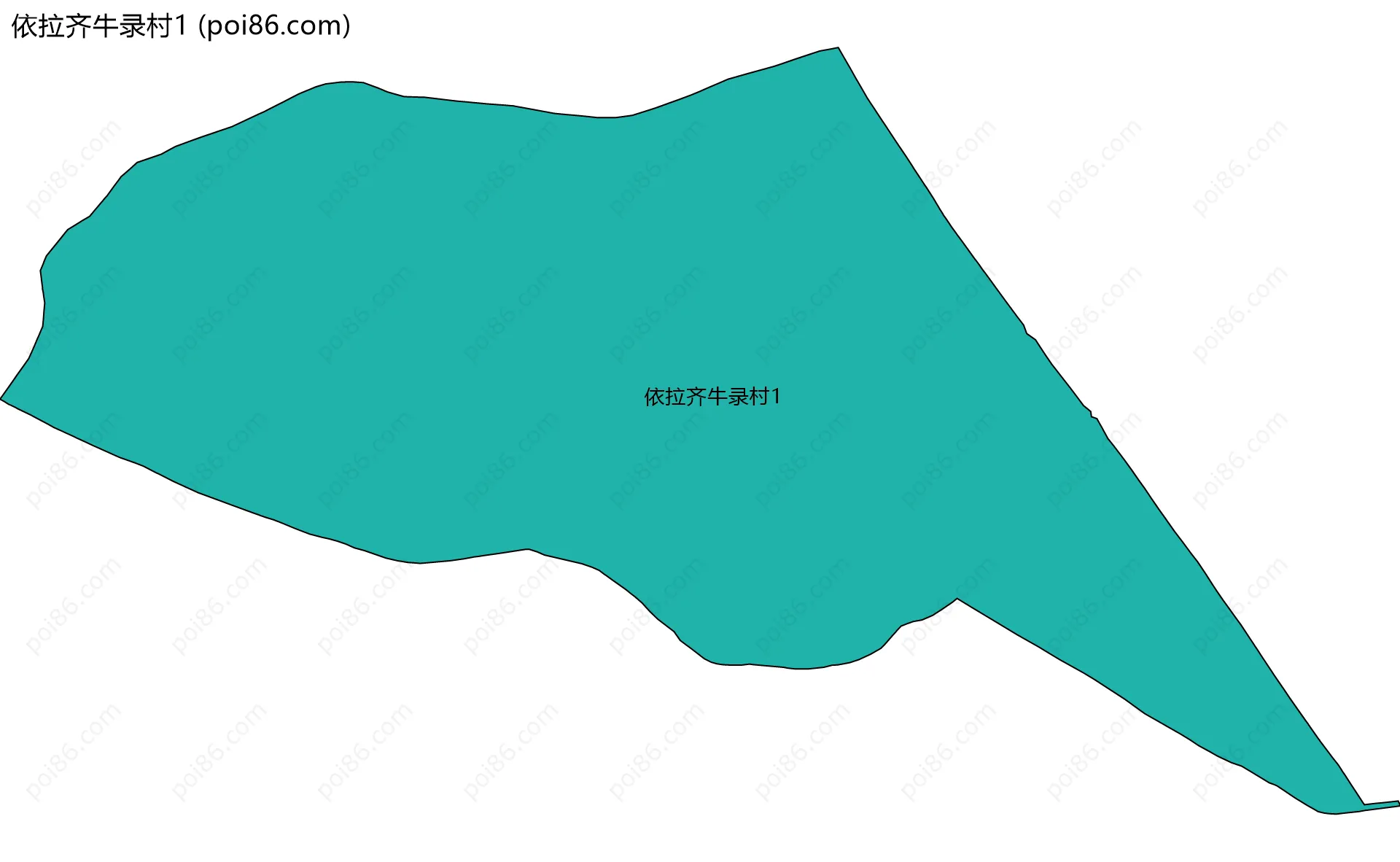 依拉齐牛录村1边界地图