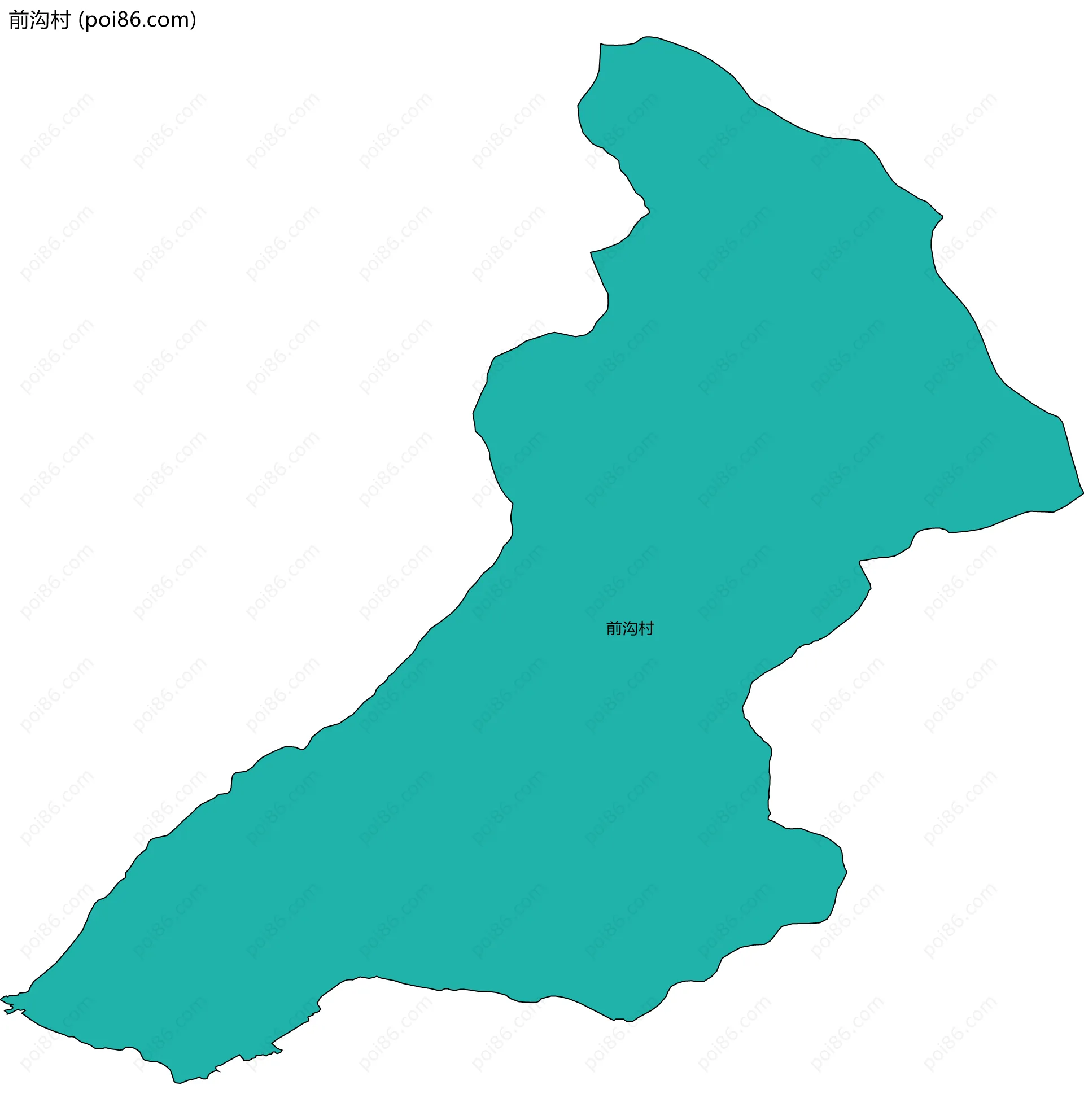 前沟村边界地图