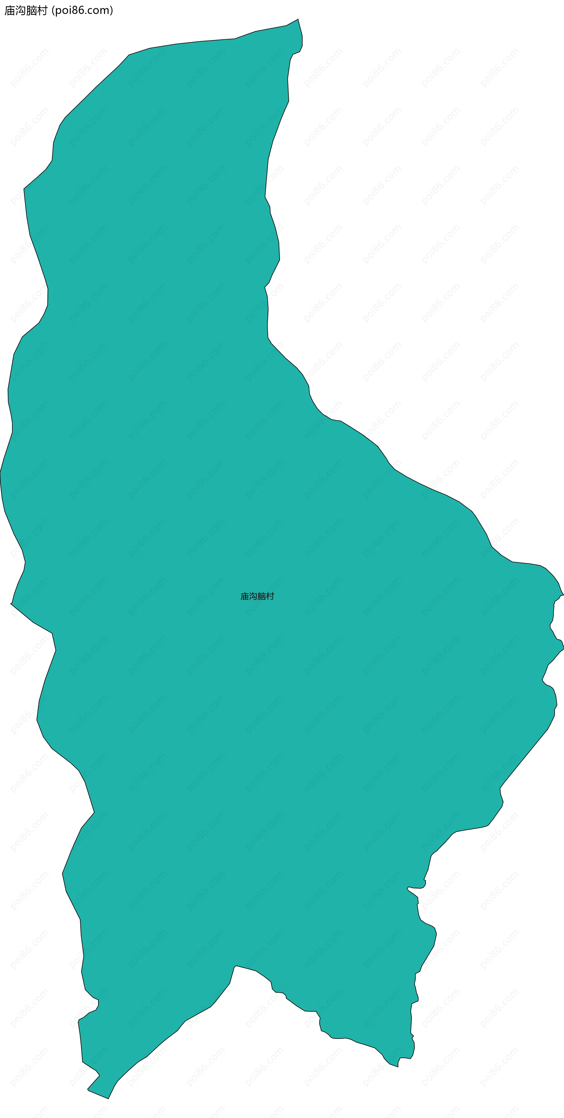 庙沟脑村边界地图