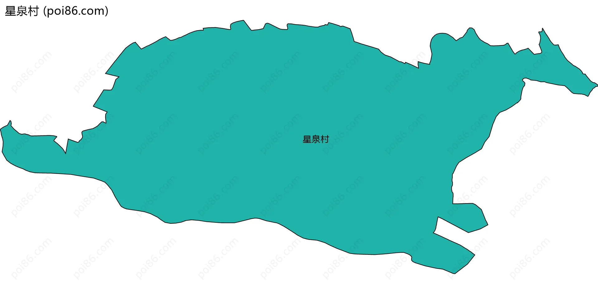 星泉村边界地图