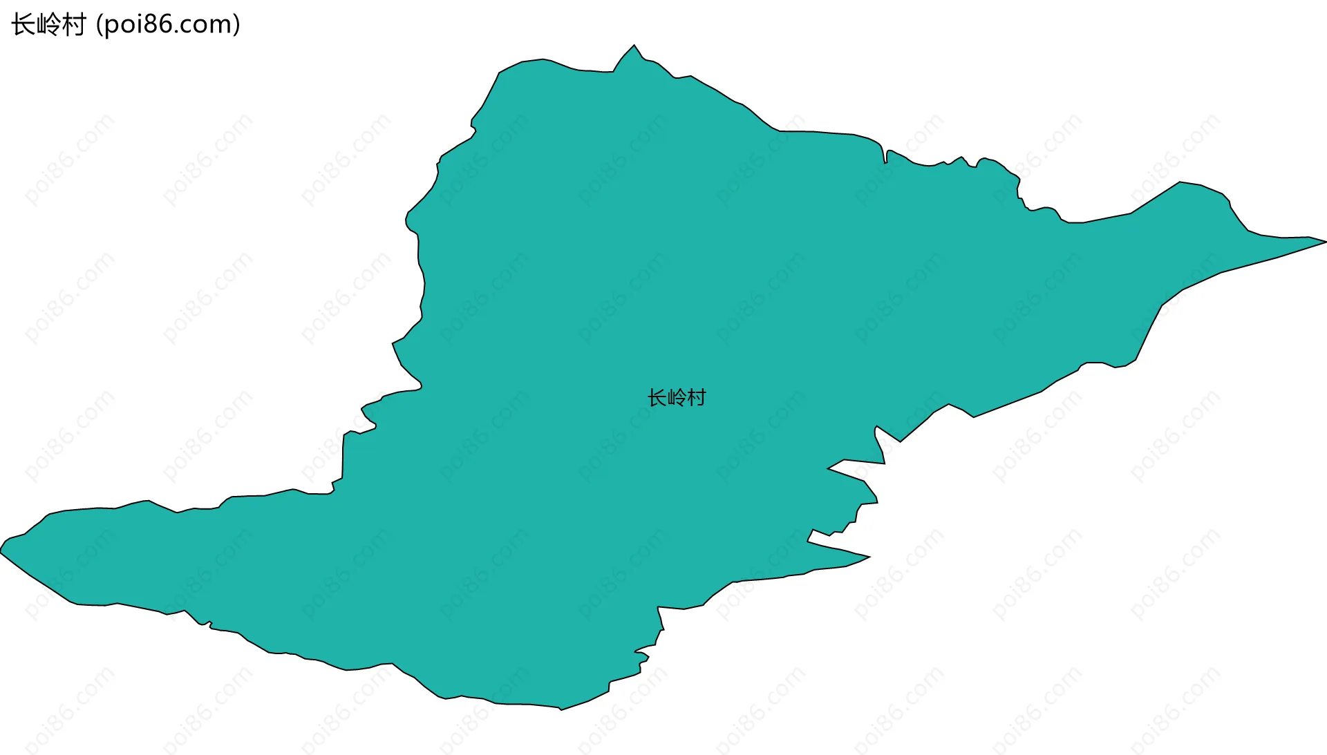 长岭村边界地图