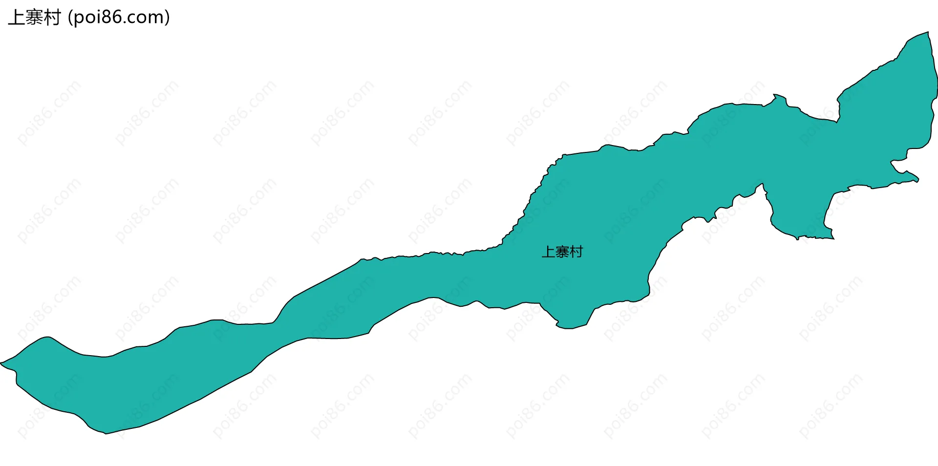 上寨村边界地图