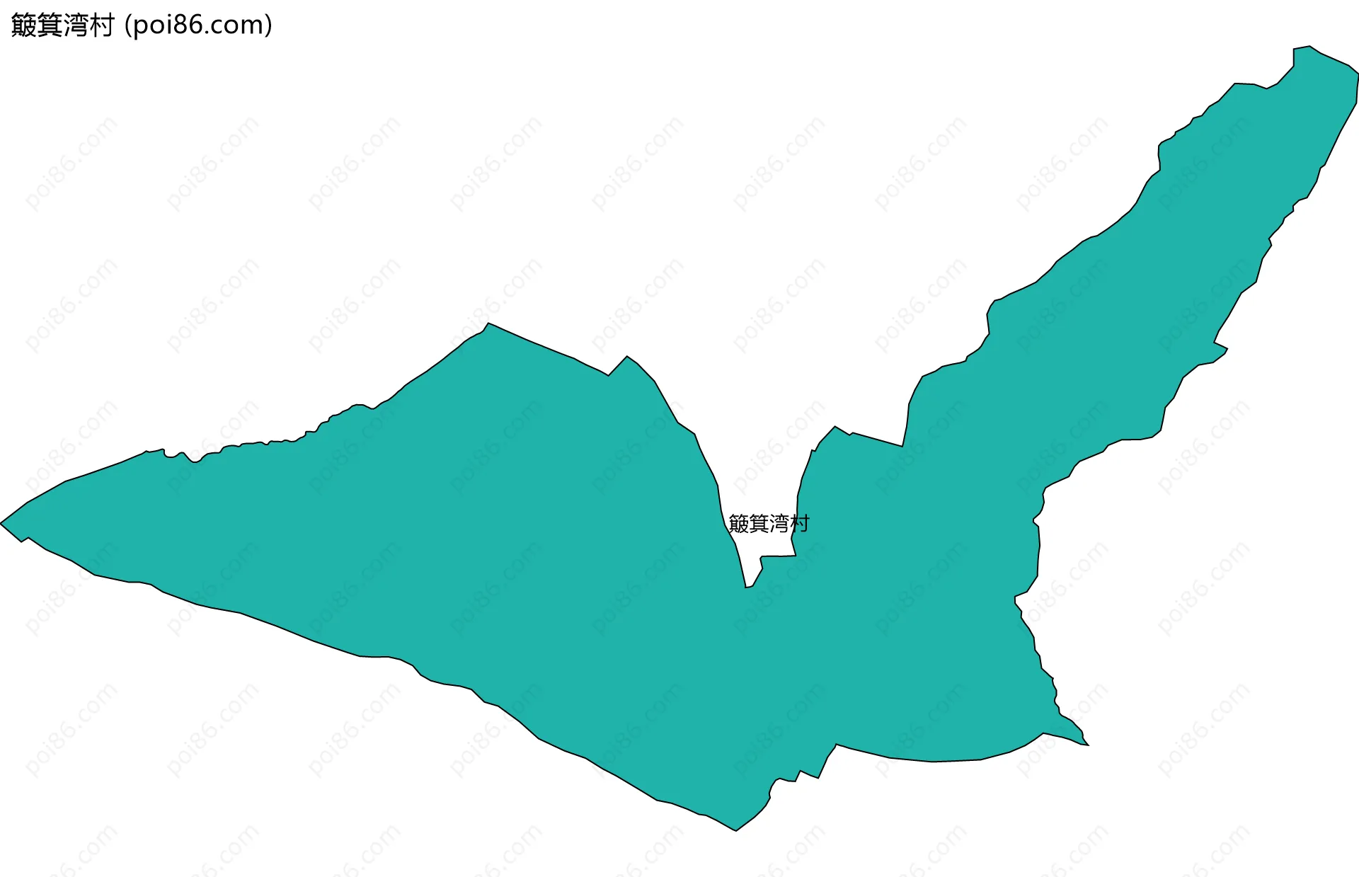 簸箕湾村边界地图