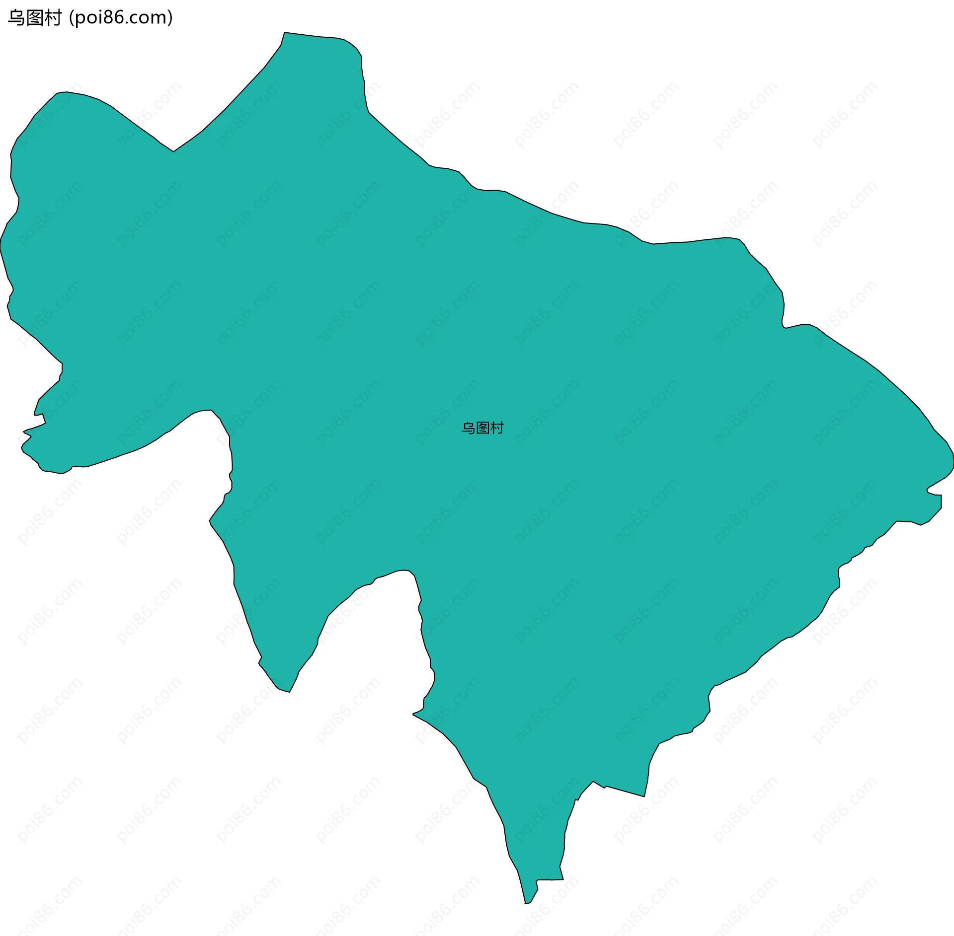 乌图村边界地图