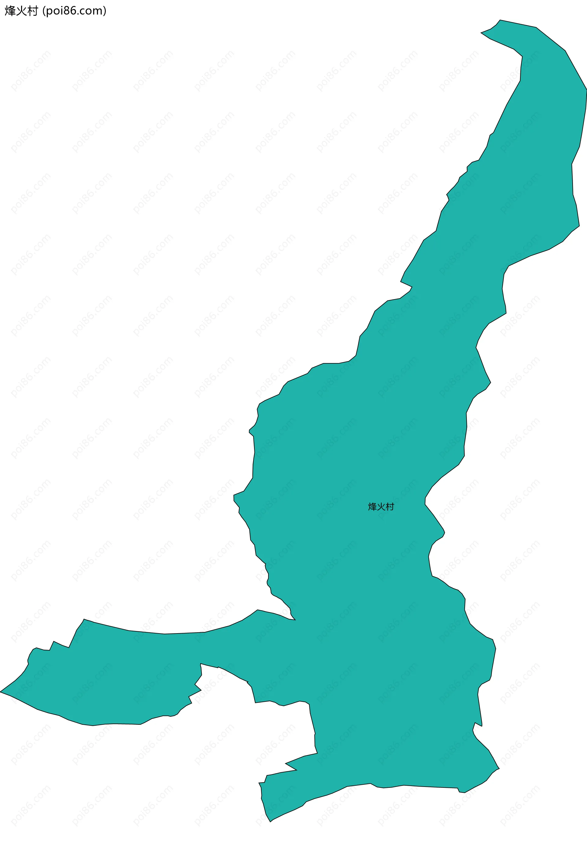 烽火村边界地图