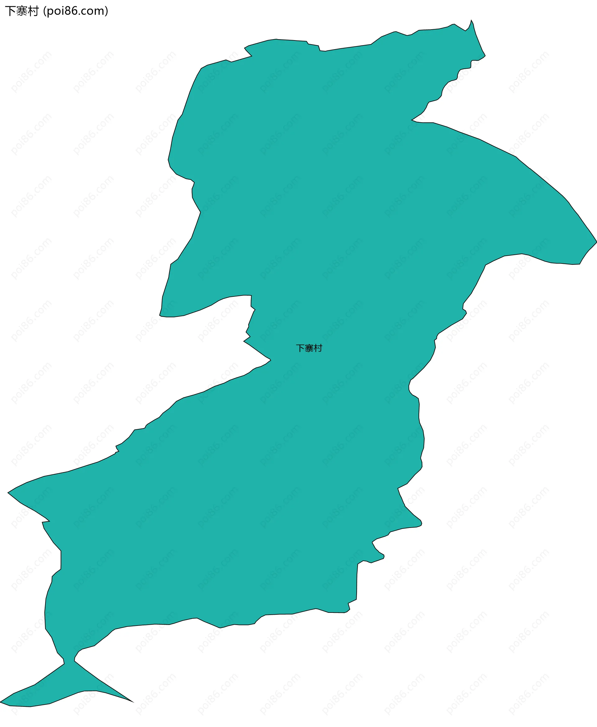下寨村边界地图