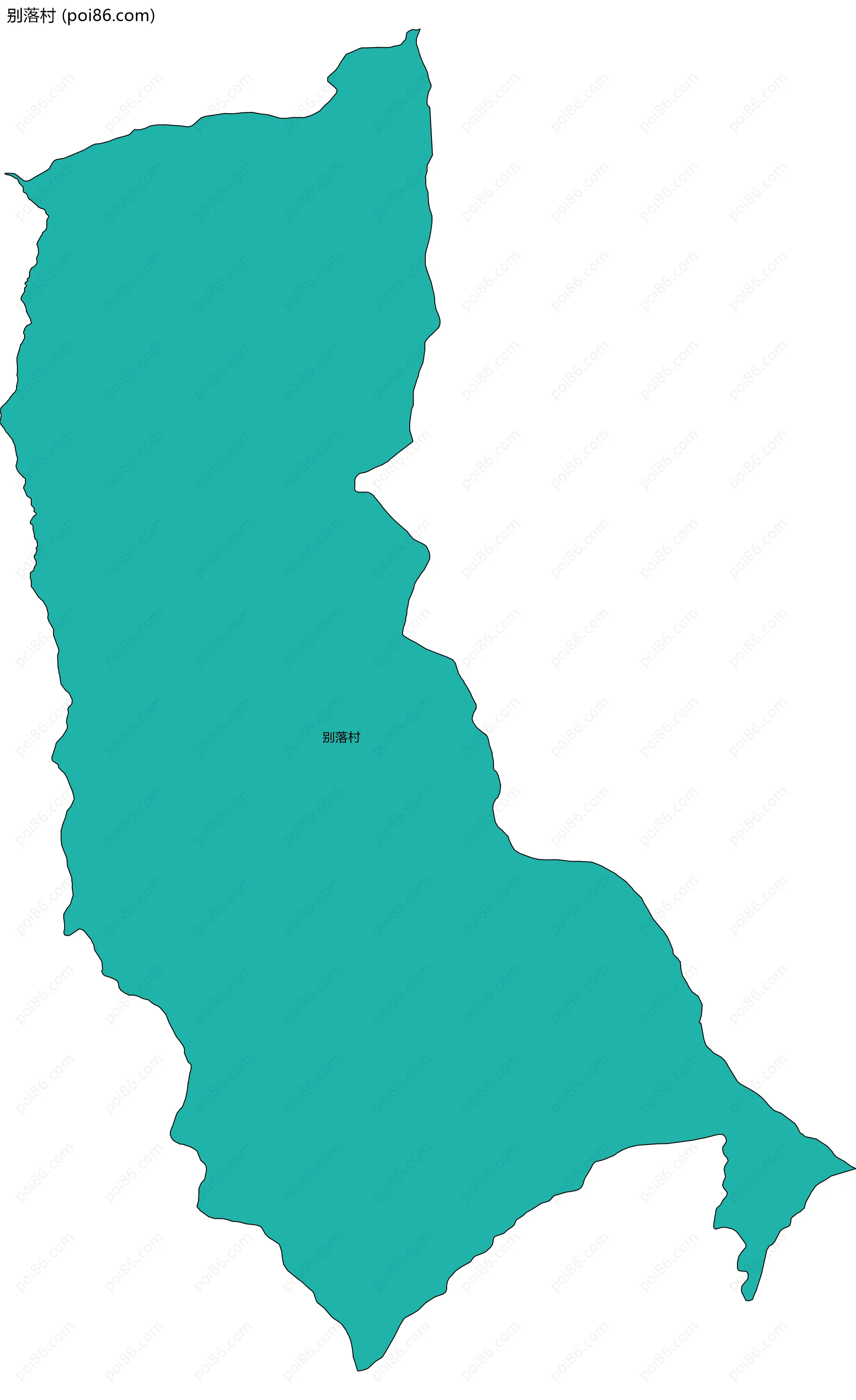 别落村边界地图