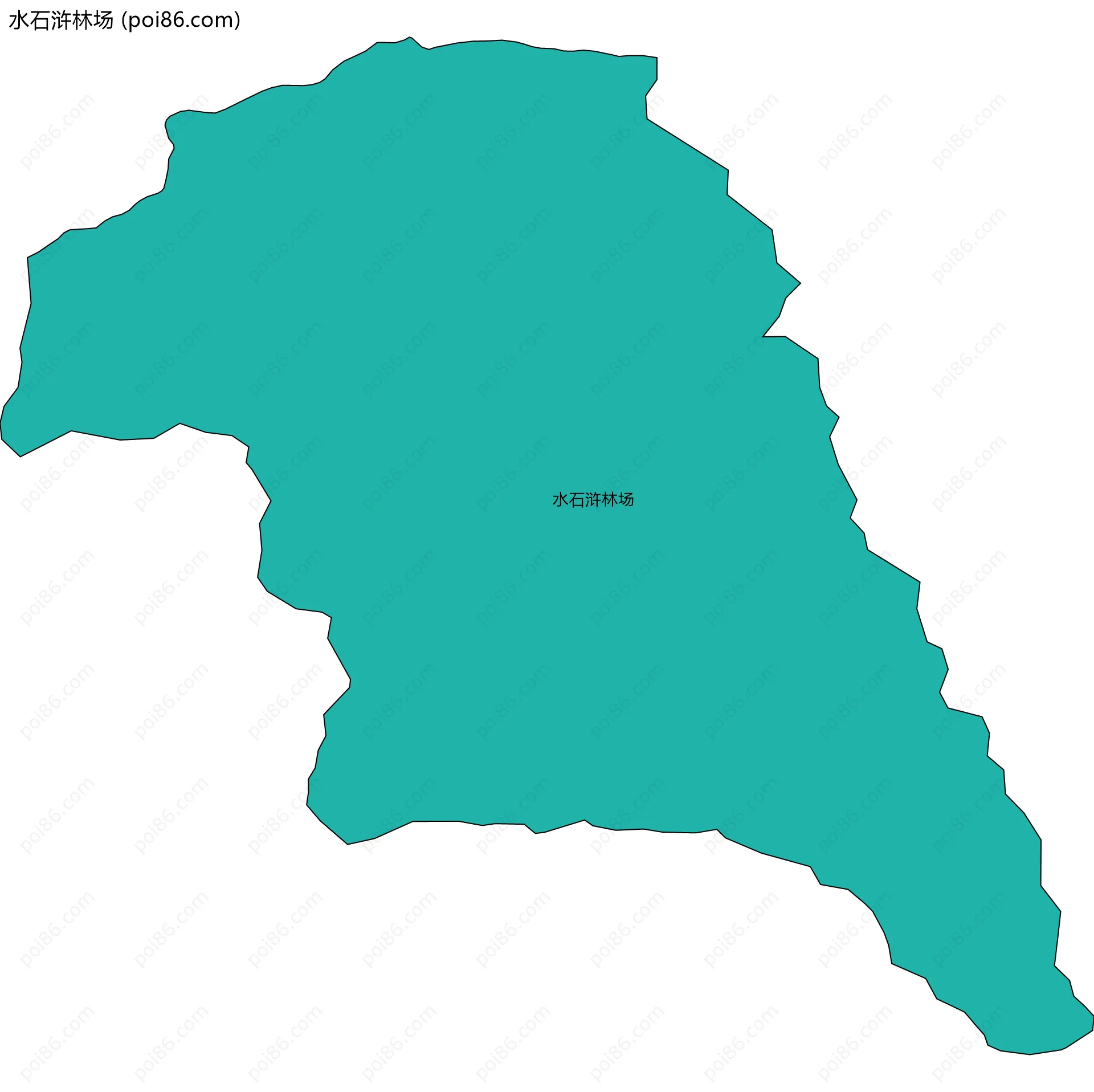 水石浒林场边界地图