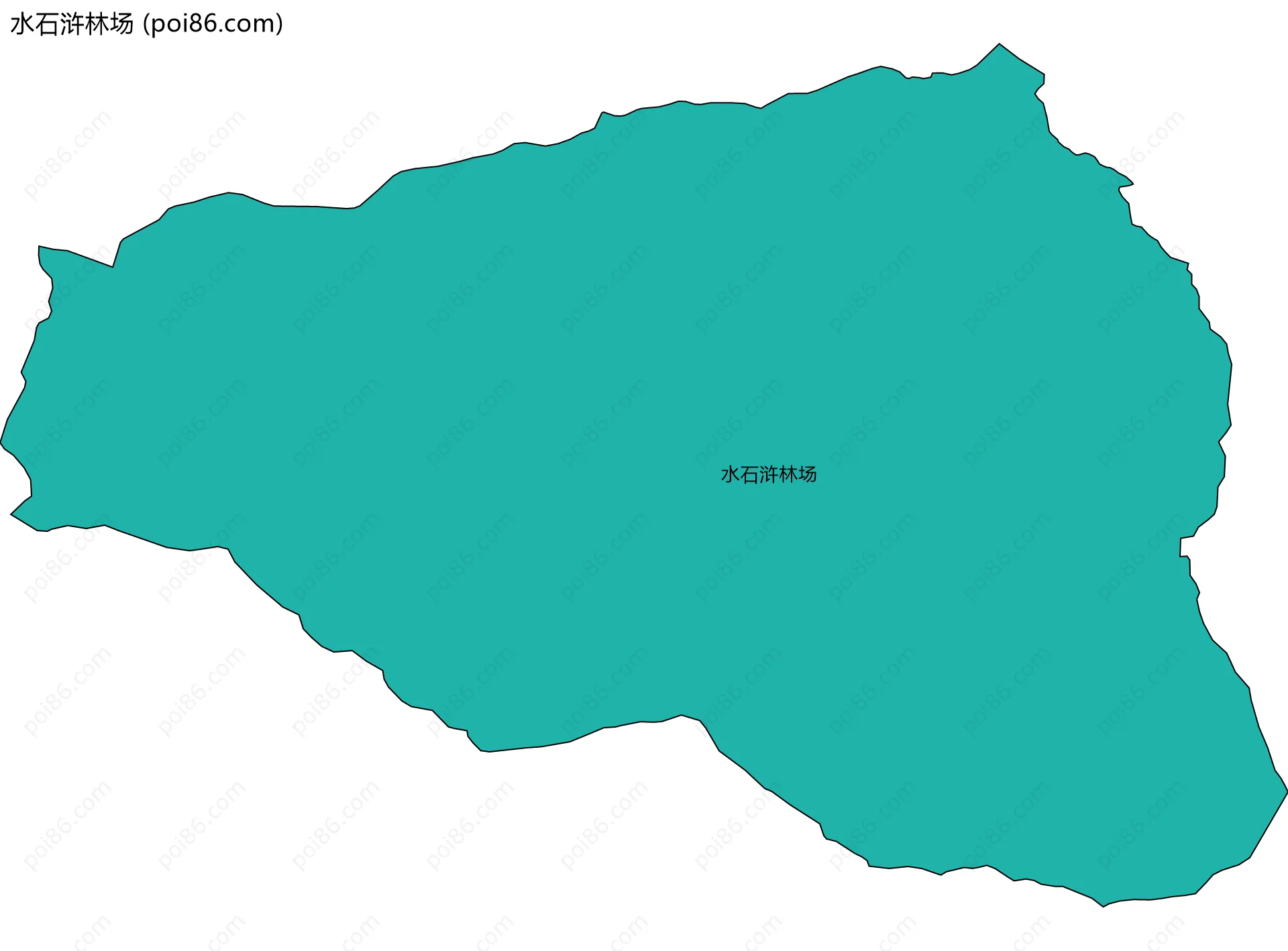 水石浒林场边界地图