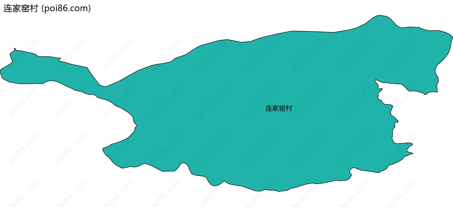 连家窑村边界地图