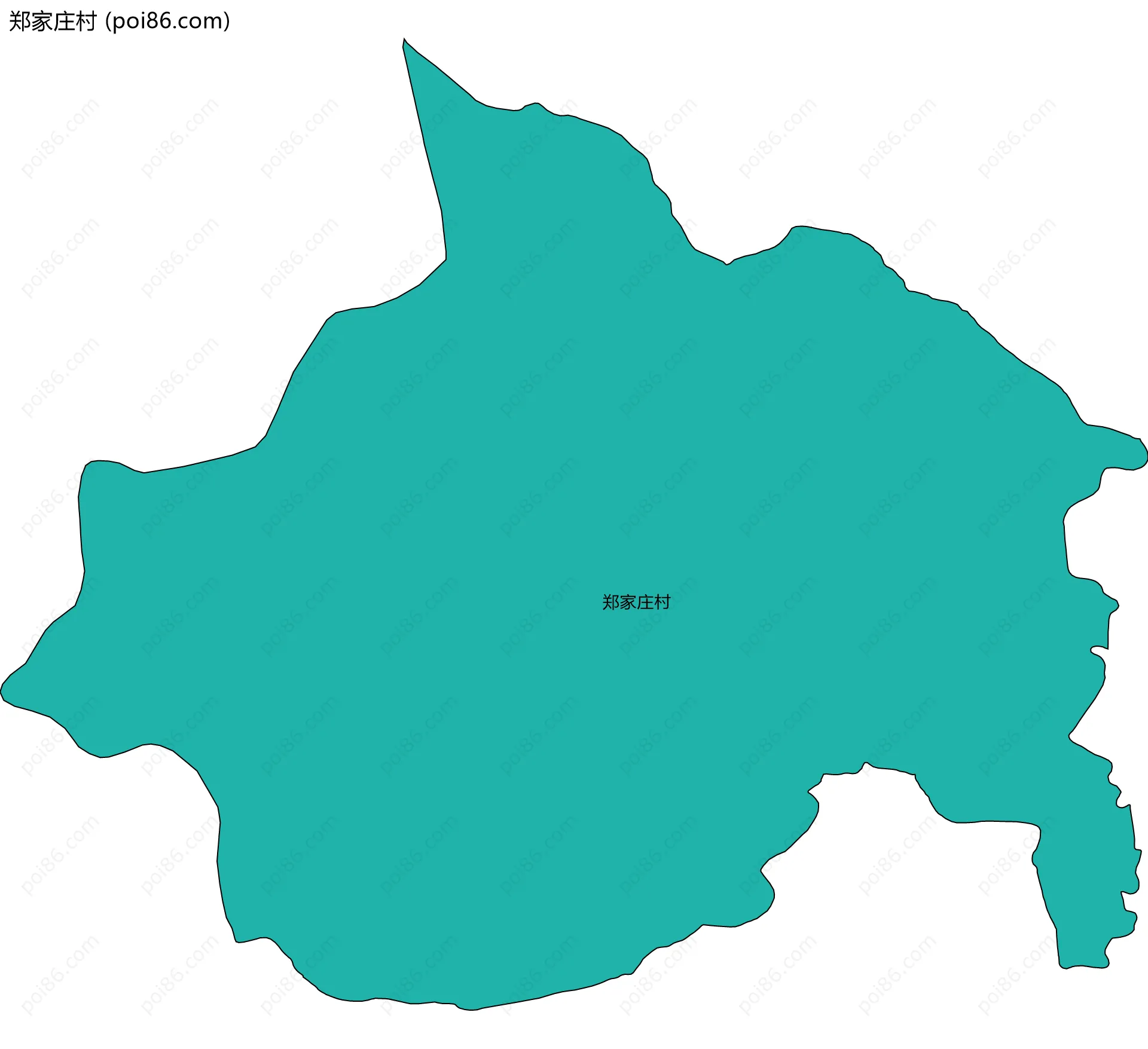 郑家庄村边界地图