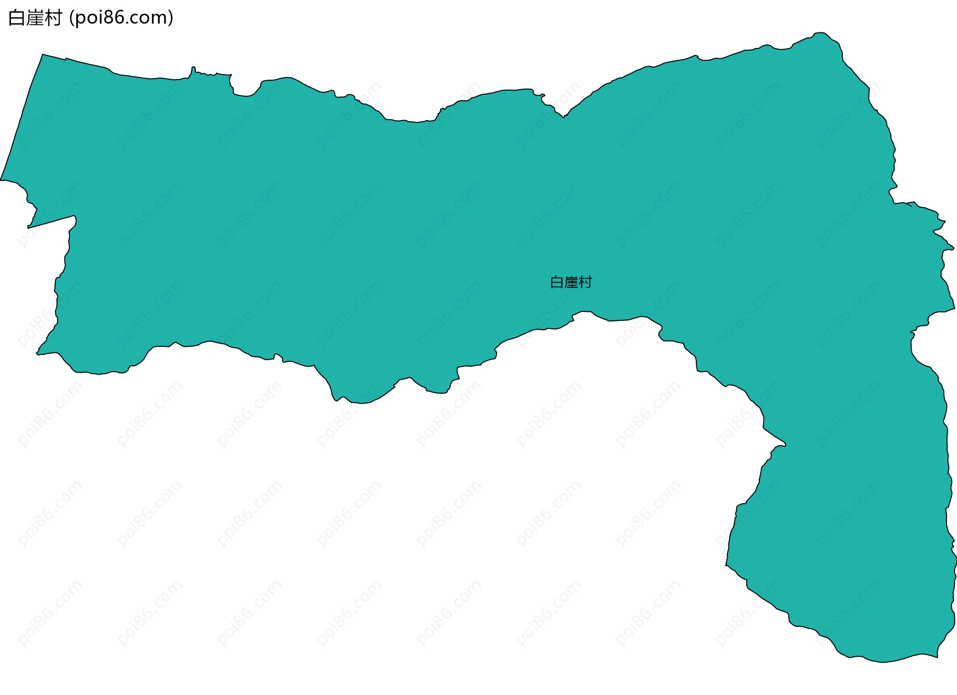 白崖村边界地图