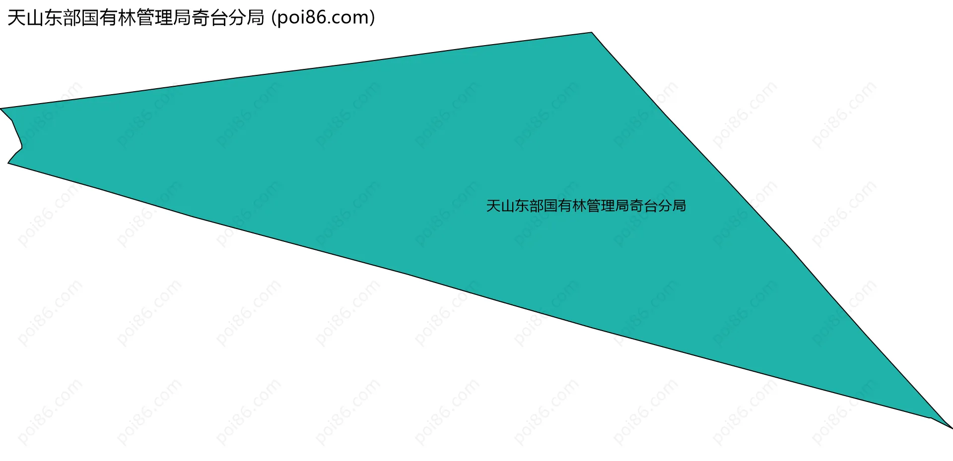 天山东部国有林管理局奇台分局边界地图