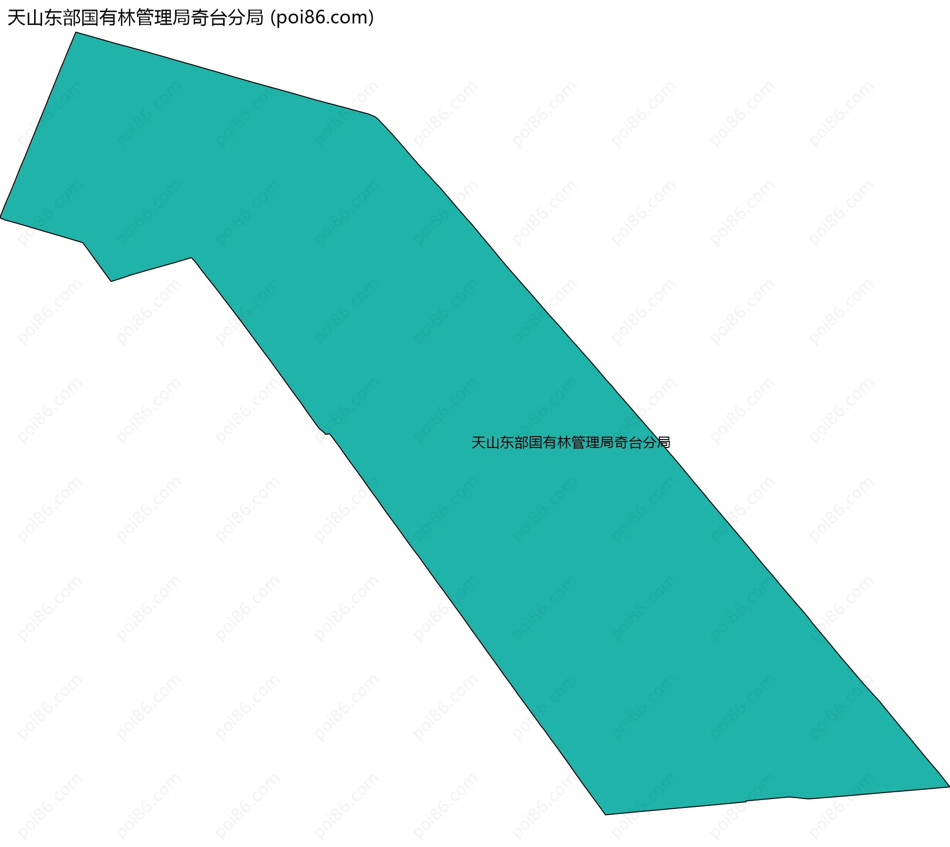 天山东部国有林管理局奇台分局边界地图