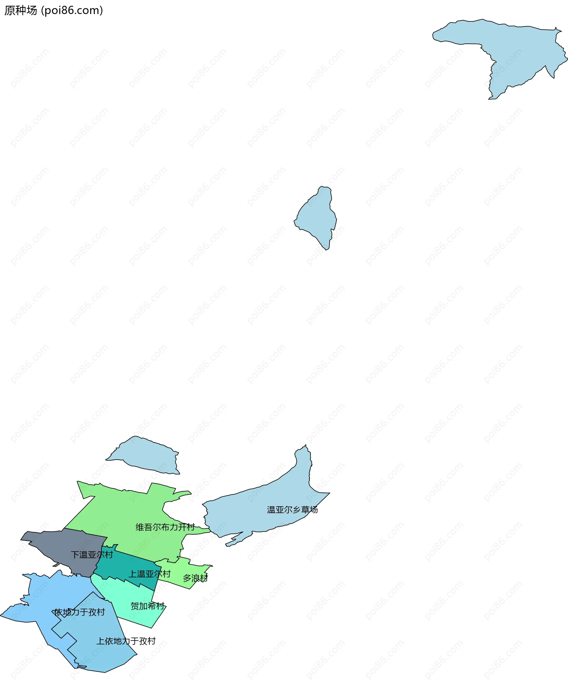 原种场边界地图(五级行政区划)