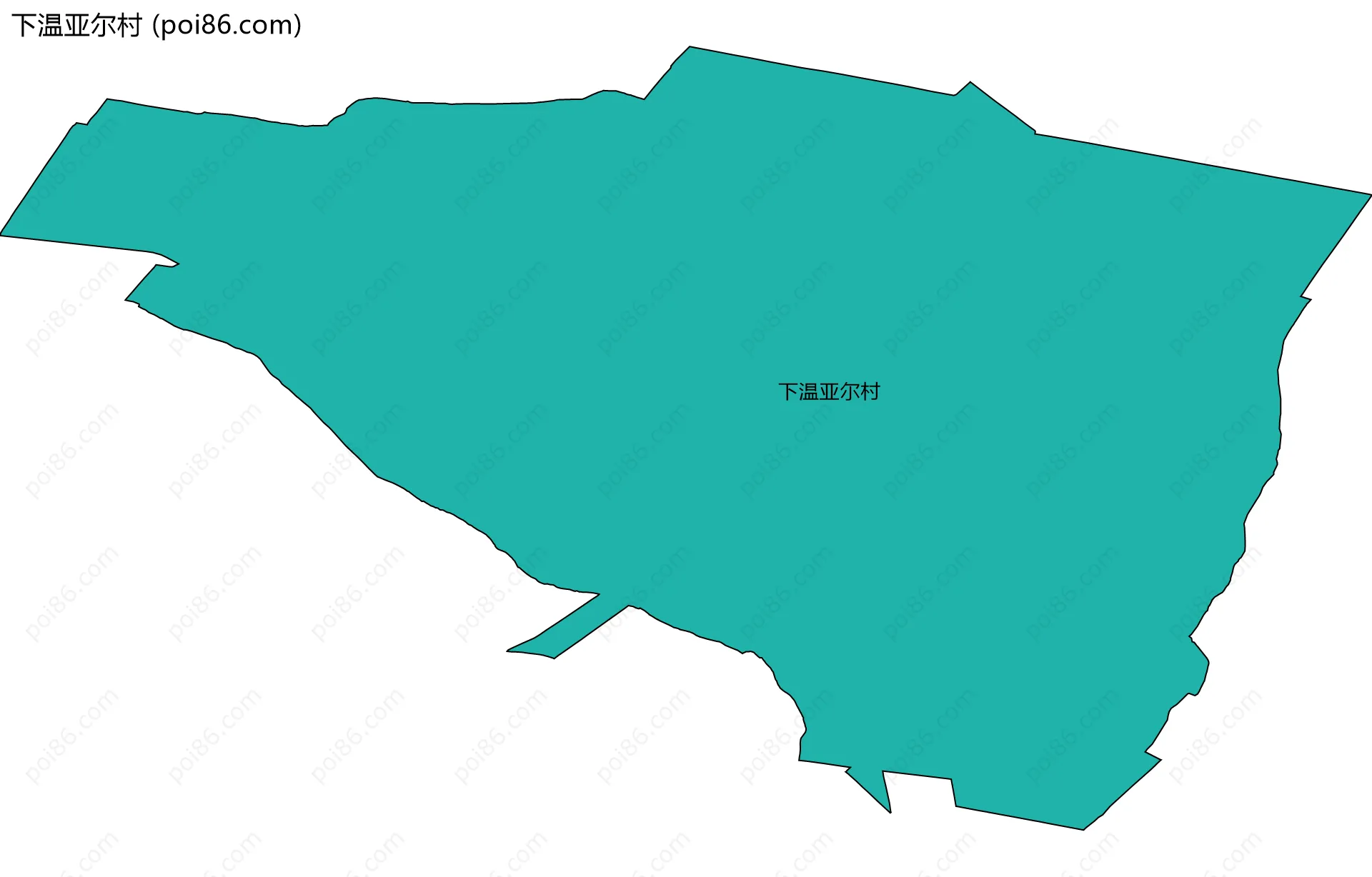 下温亚尔村边界地图