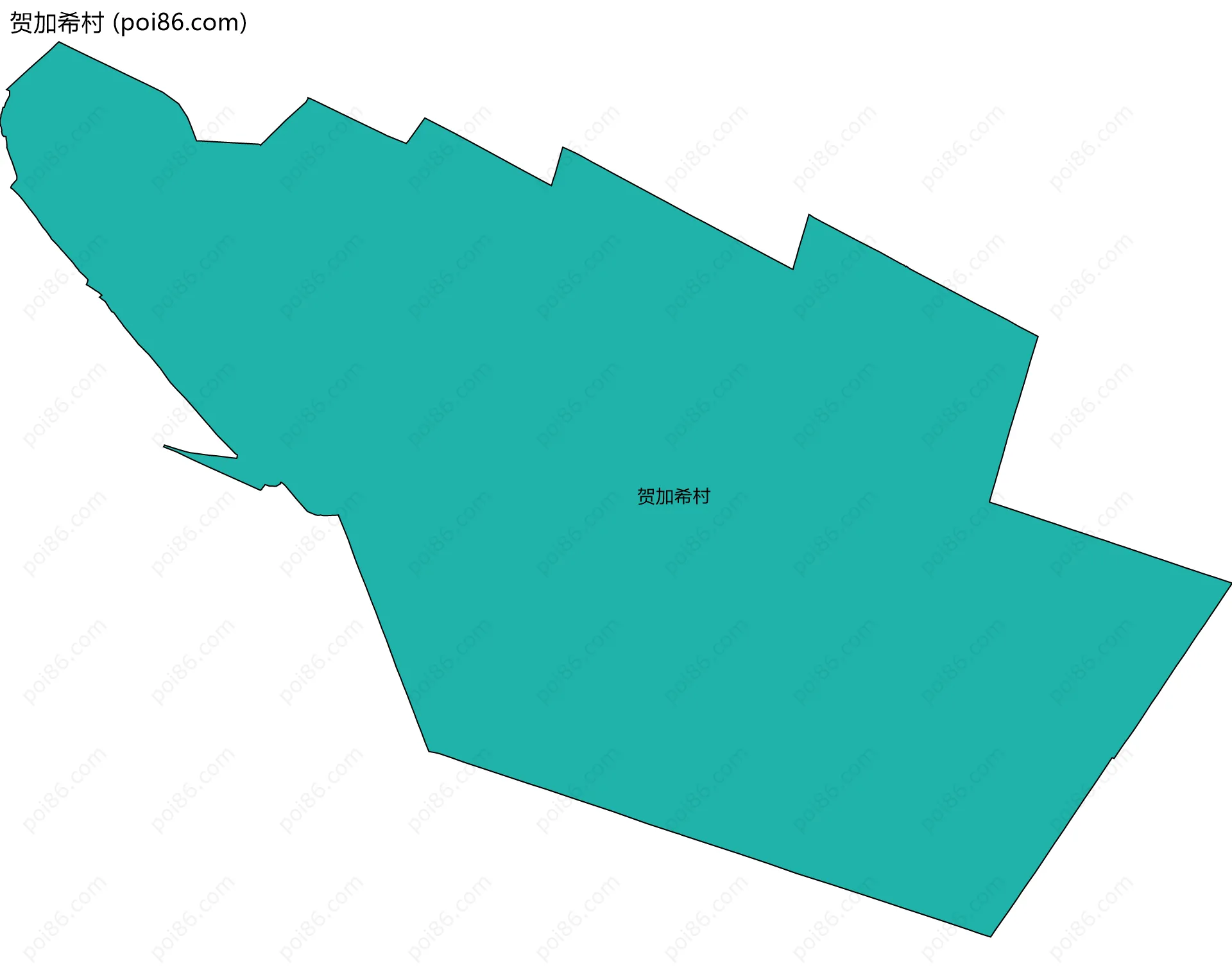 贺加希村边界地图