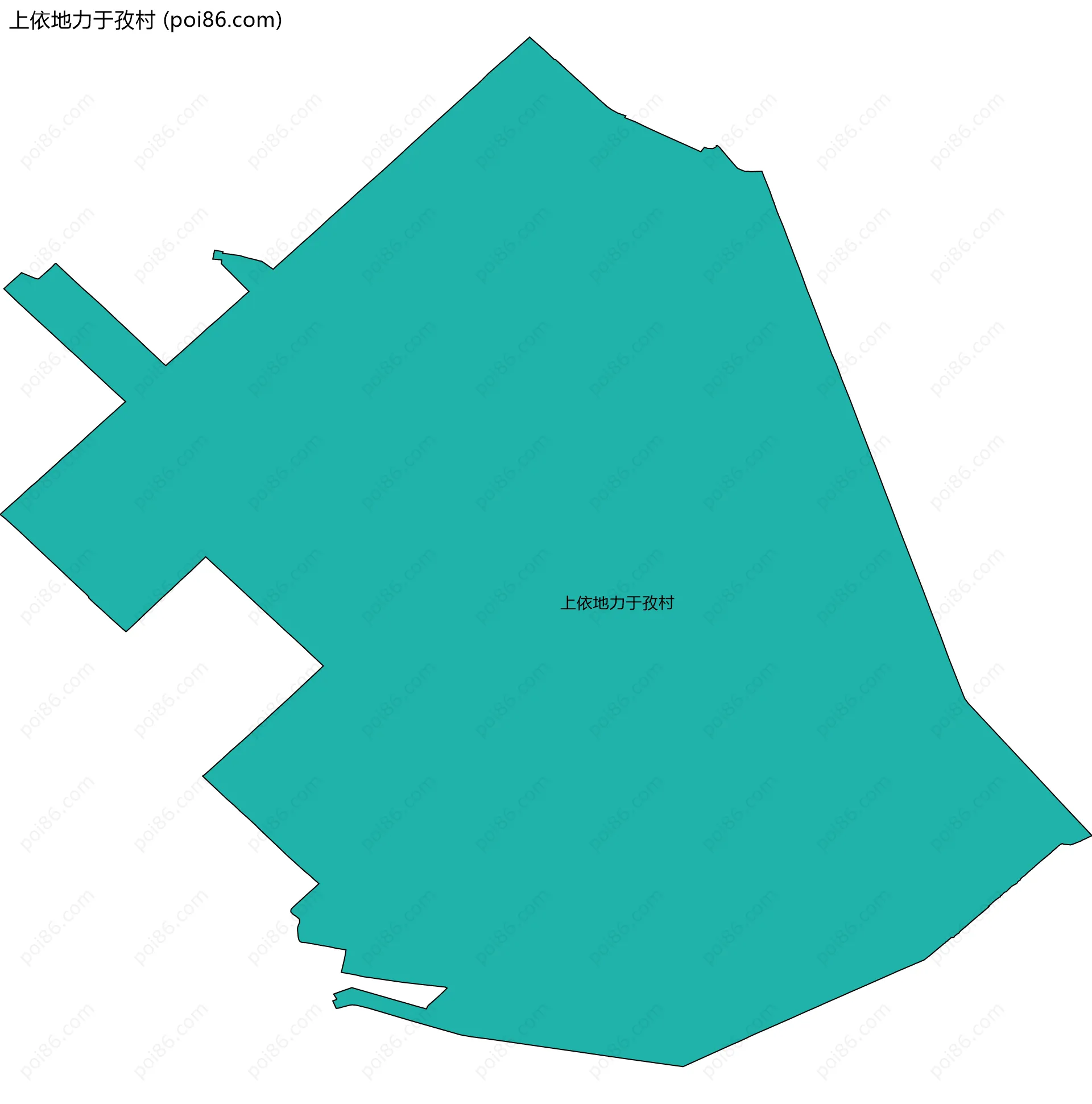 上依地力于孜村边界地图