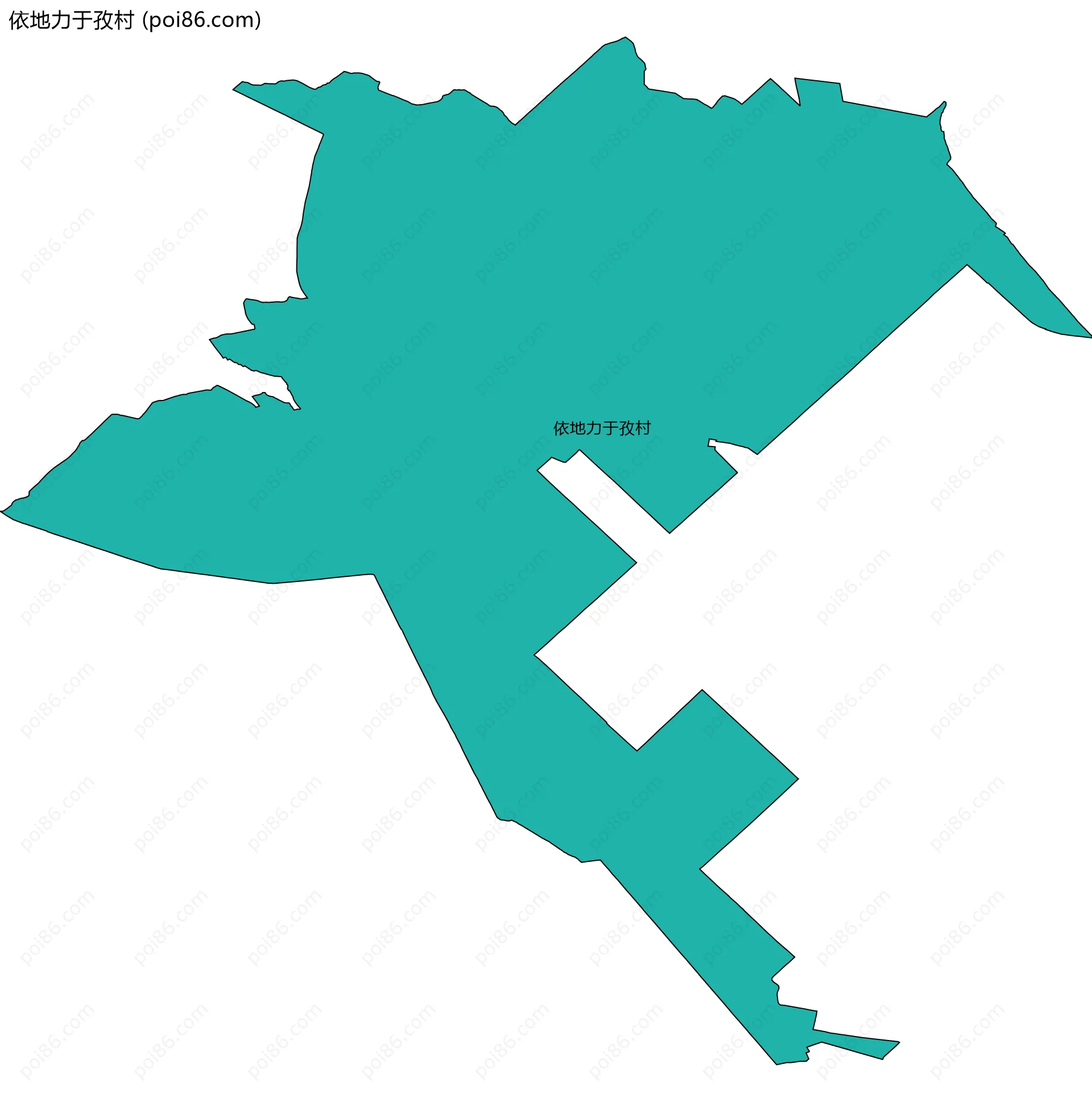 依地力于孜村边界地图