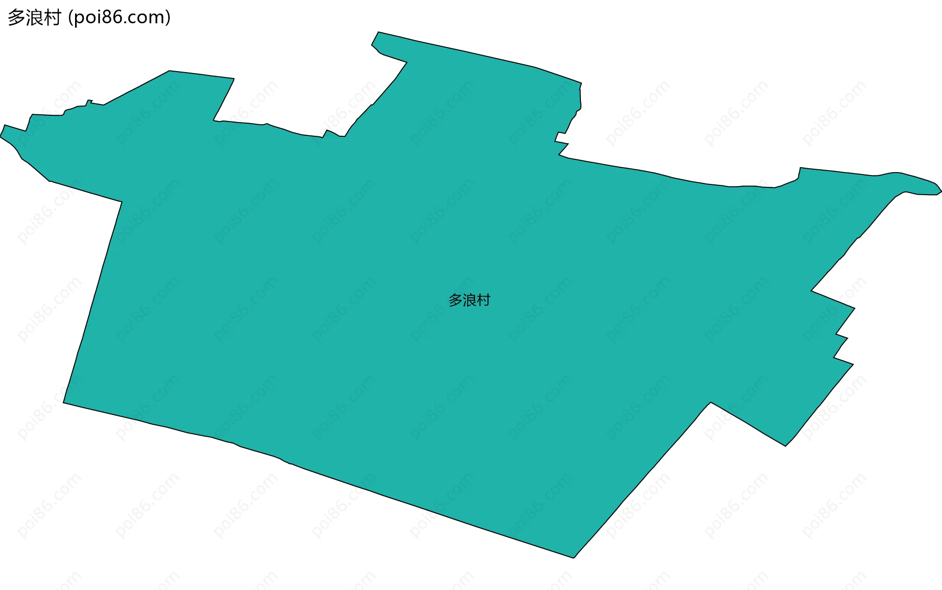 多浪村边界地图