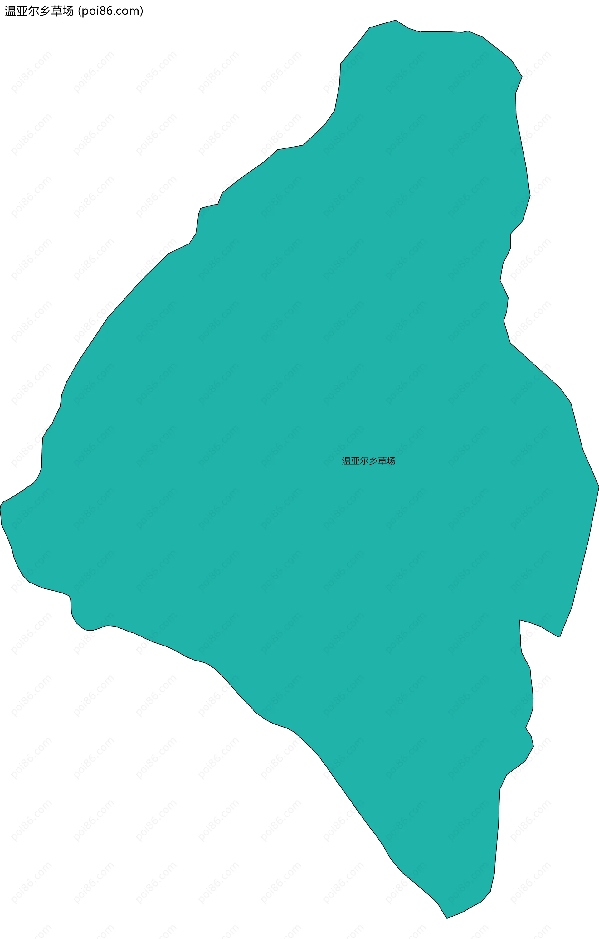 温亚尔乡草场边界地图