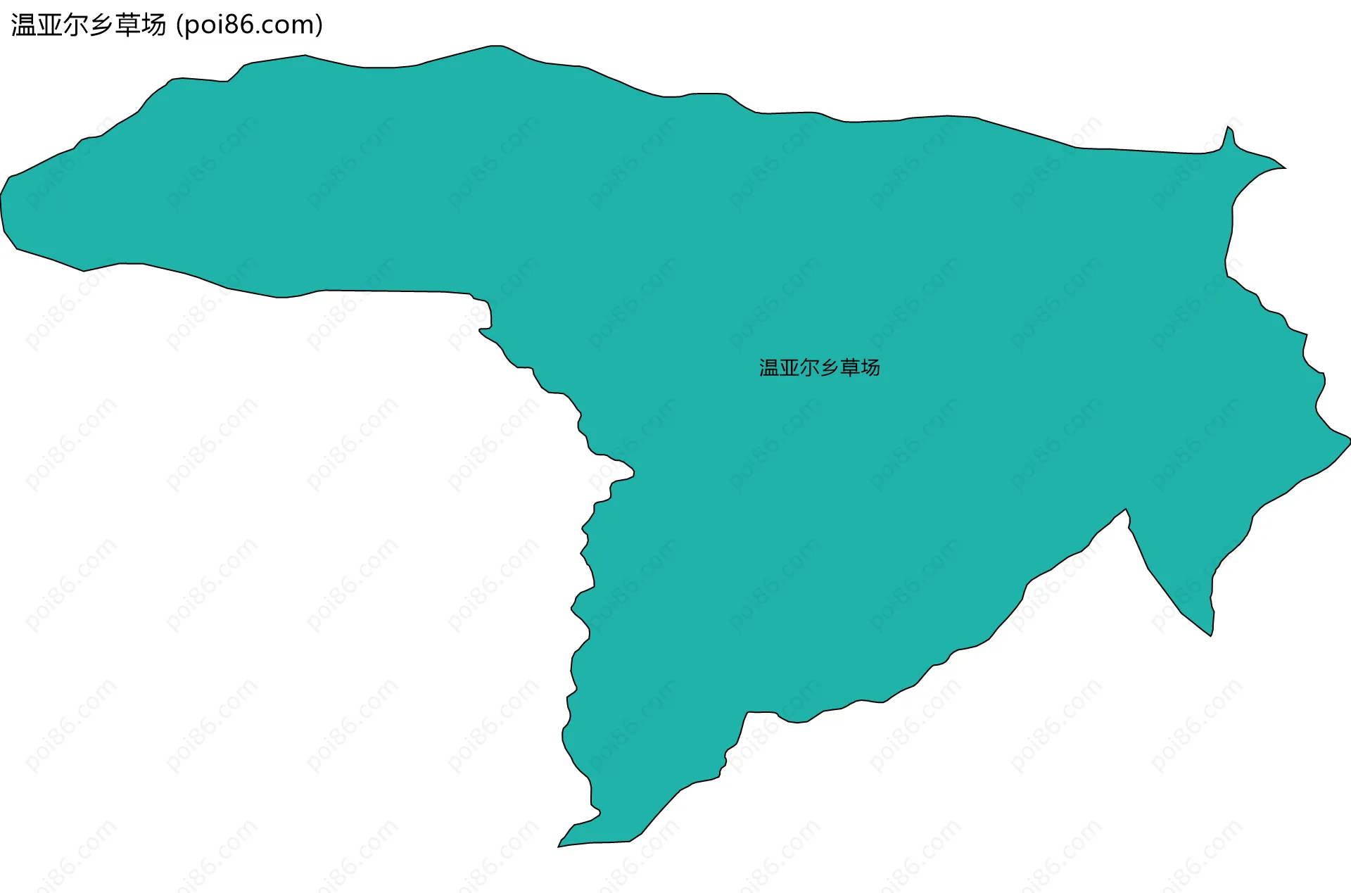 温亚尔乡草场边界地图