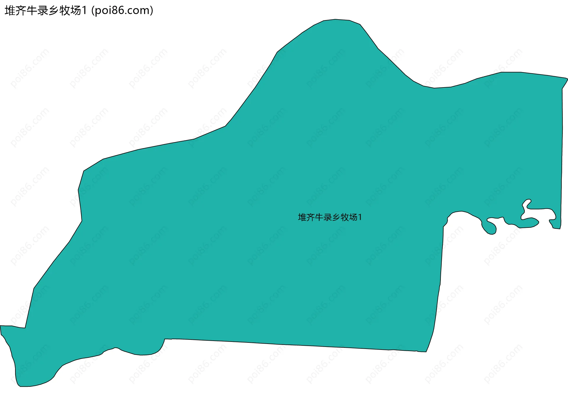 堆齐牛录乡牧场1边界地图