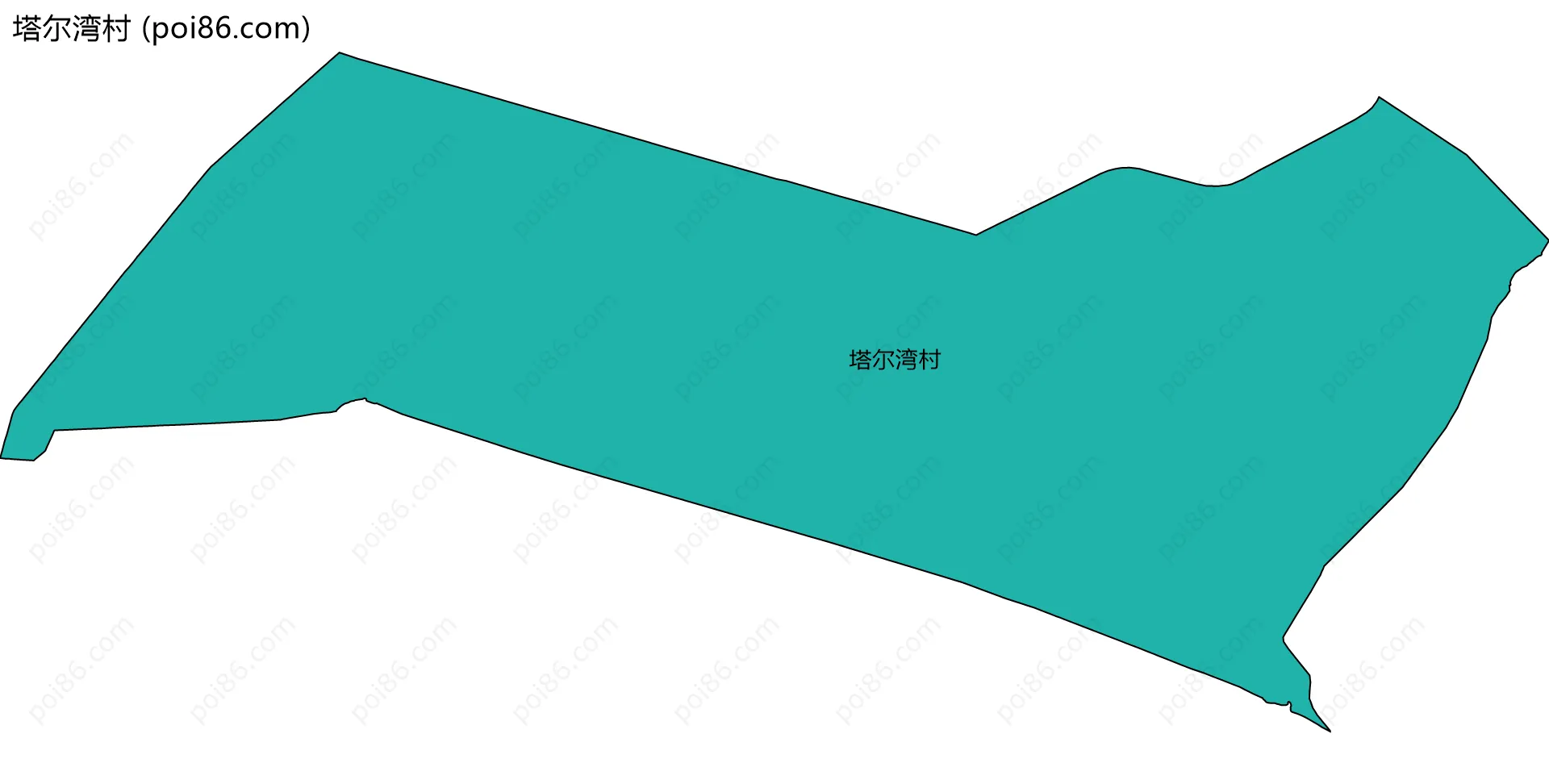 塔尔湾村边界地图