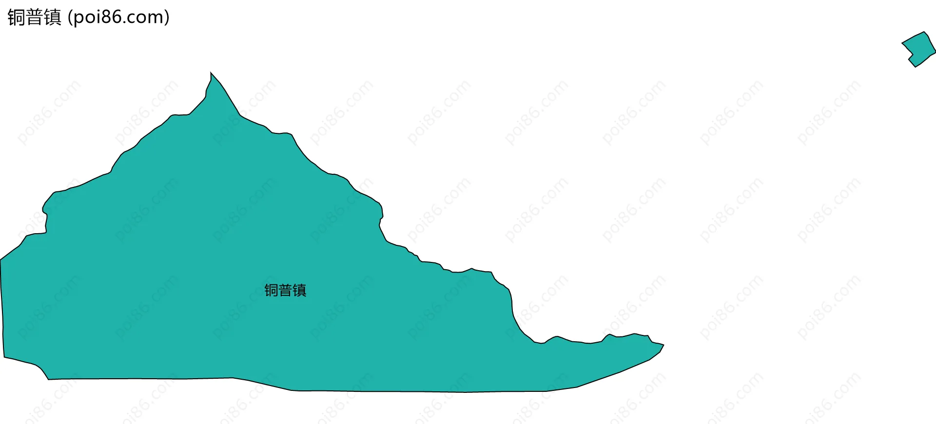 铜普镇边界地图