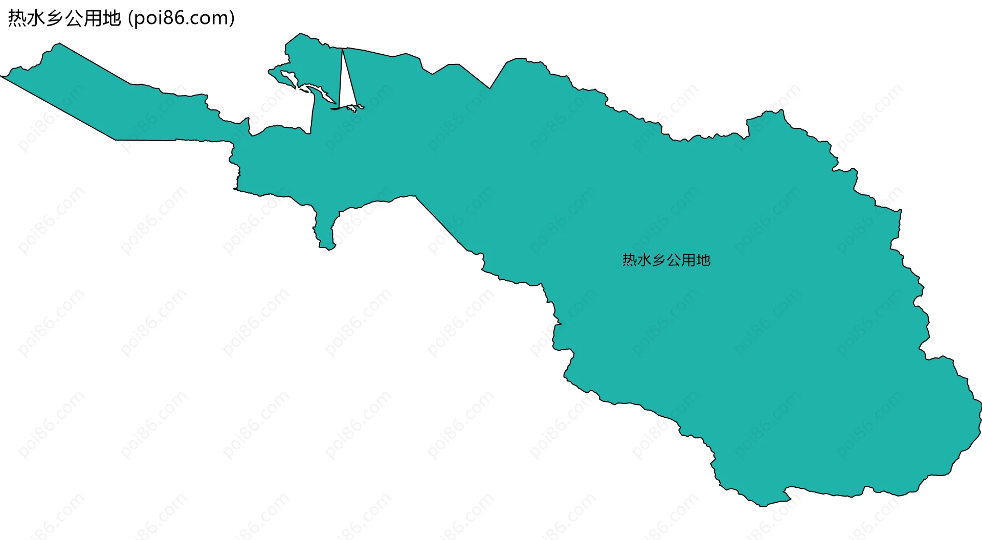 热水乡公用地边界地图