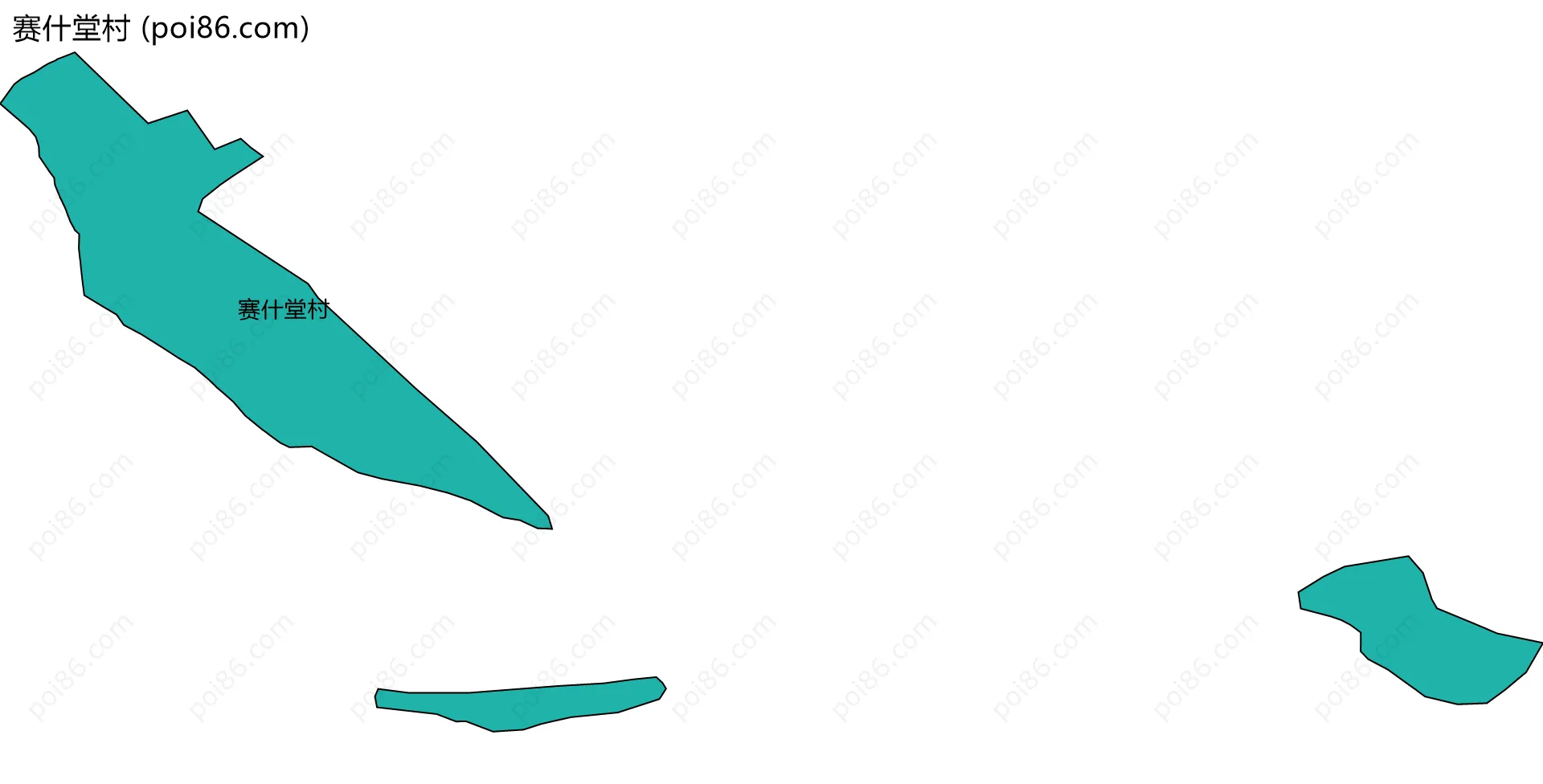 赛什堂村边界地图