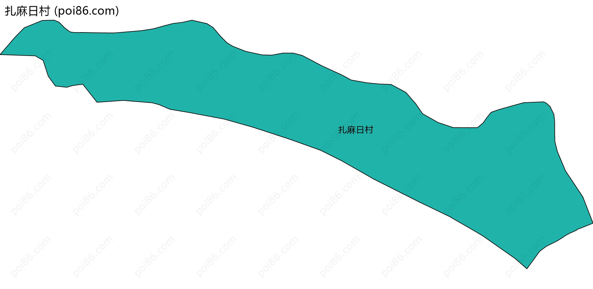 扎麻日村边界地图