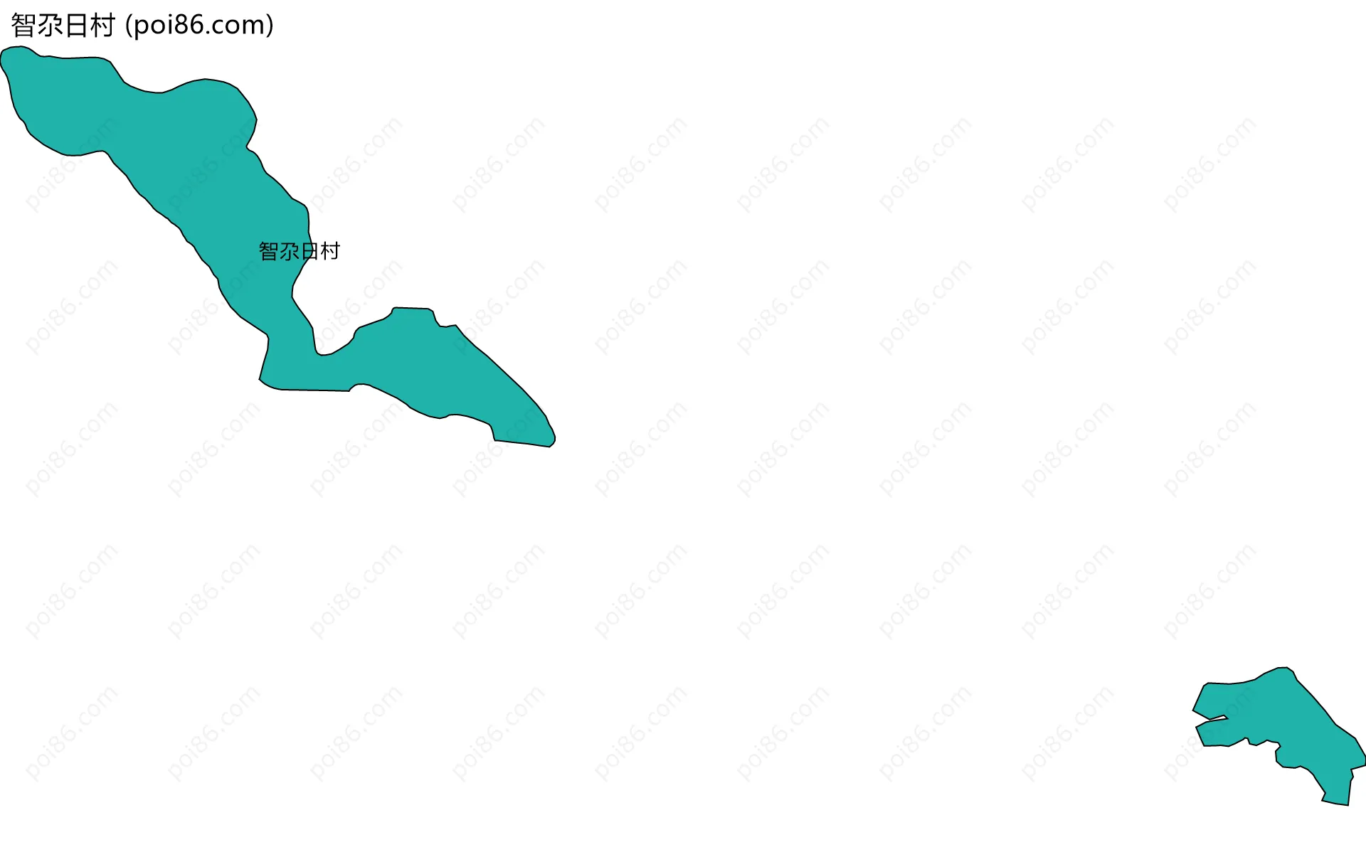 智尕日村边界地图