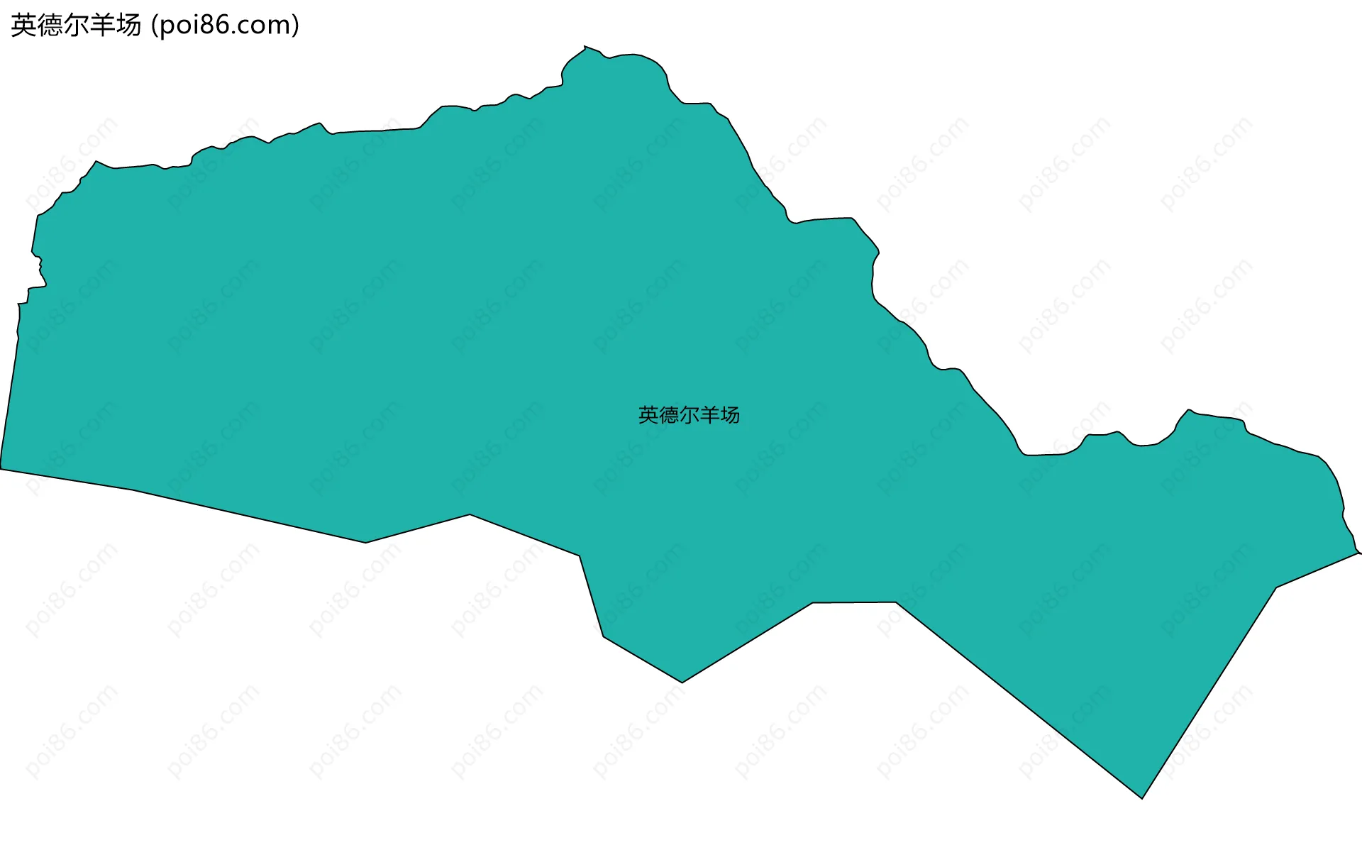 英德尔羊场边界地图