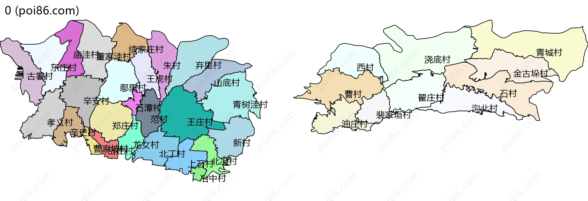 0边界地图(五级行政区划)