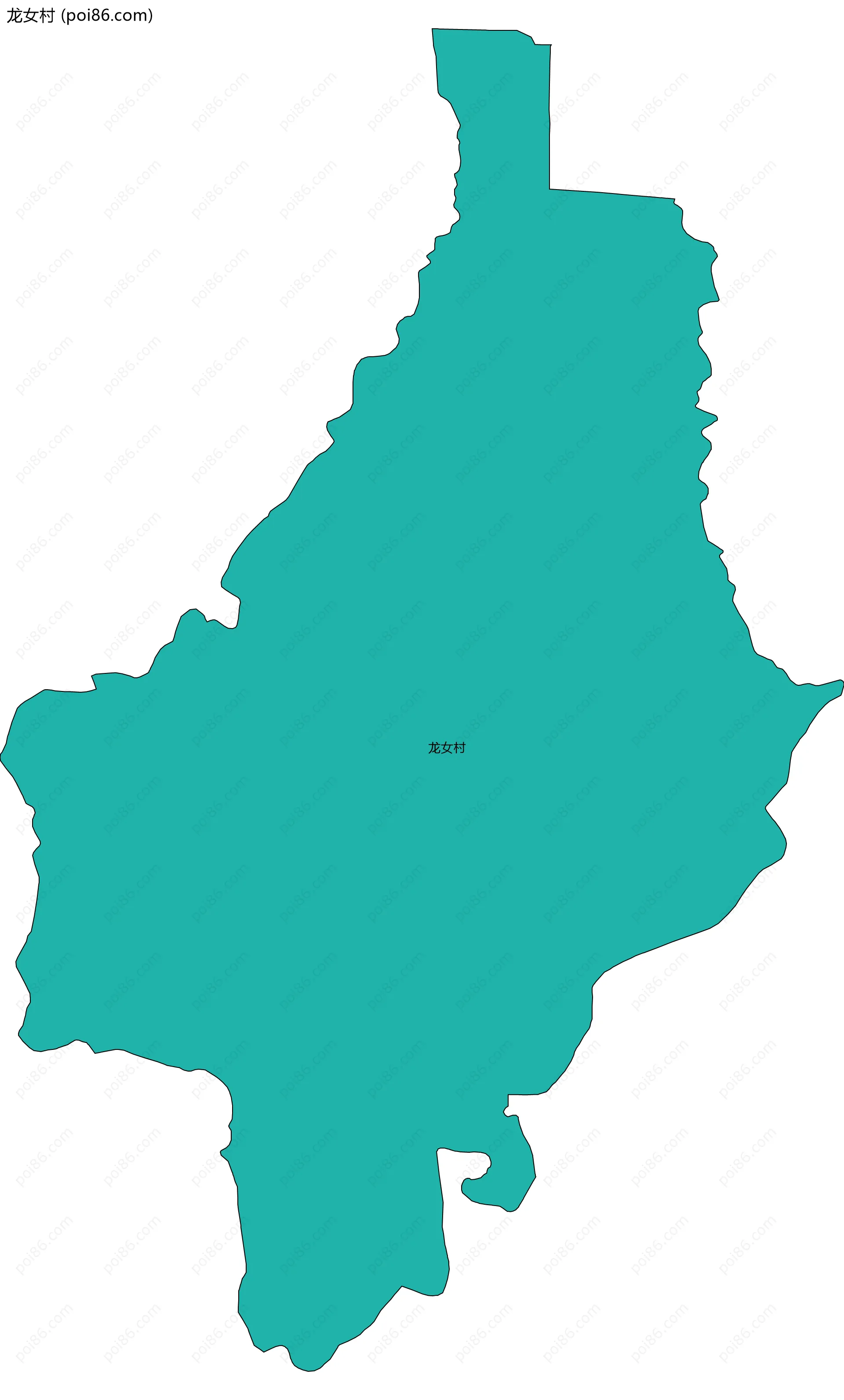 龙女村边界地图