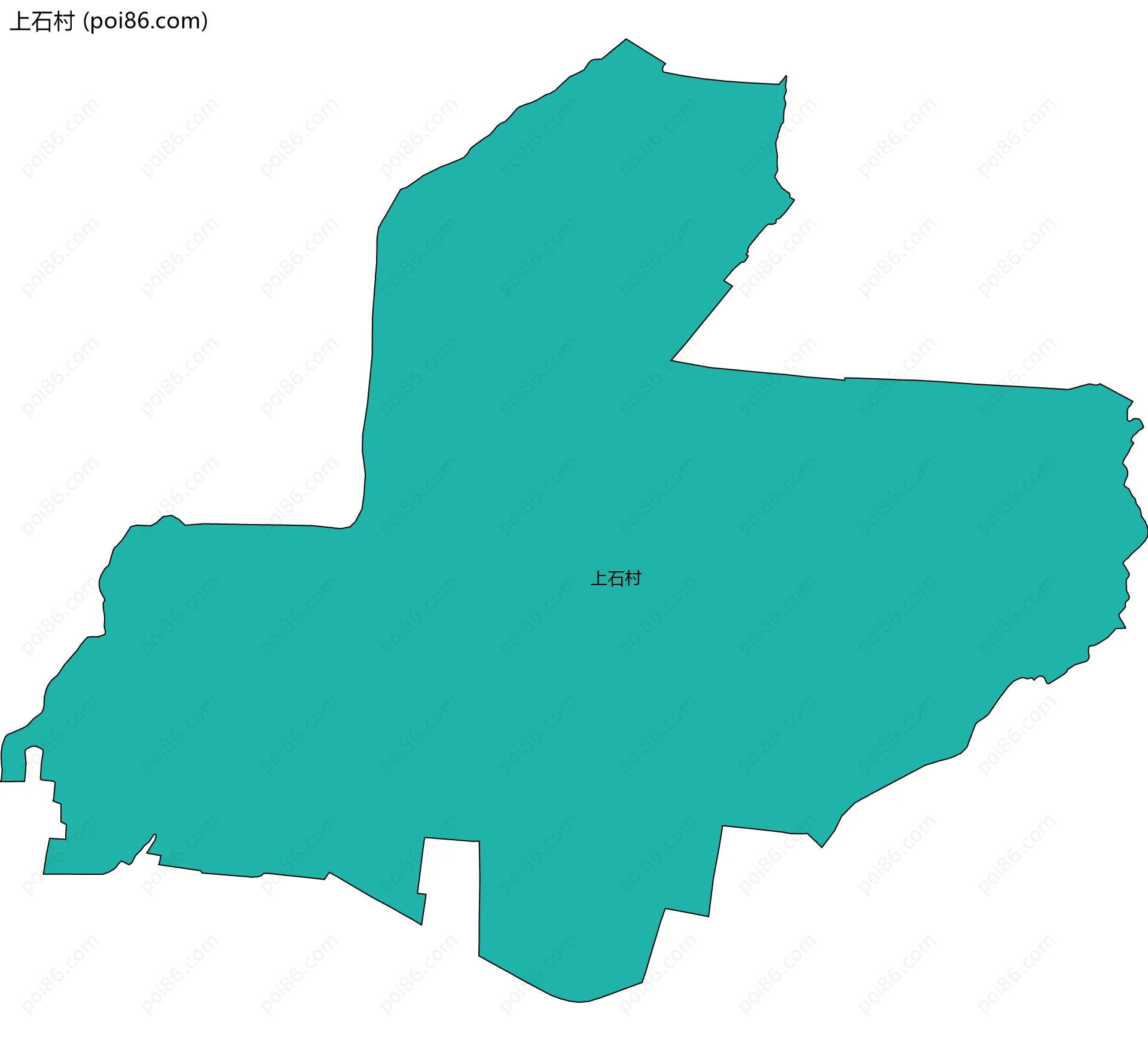 上石村边界地图