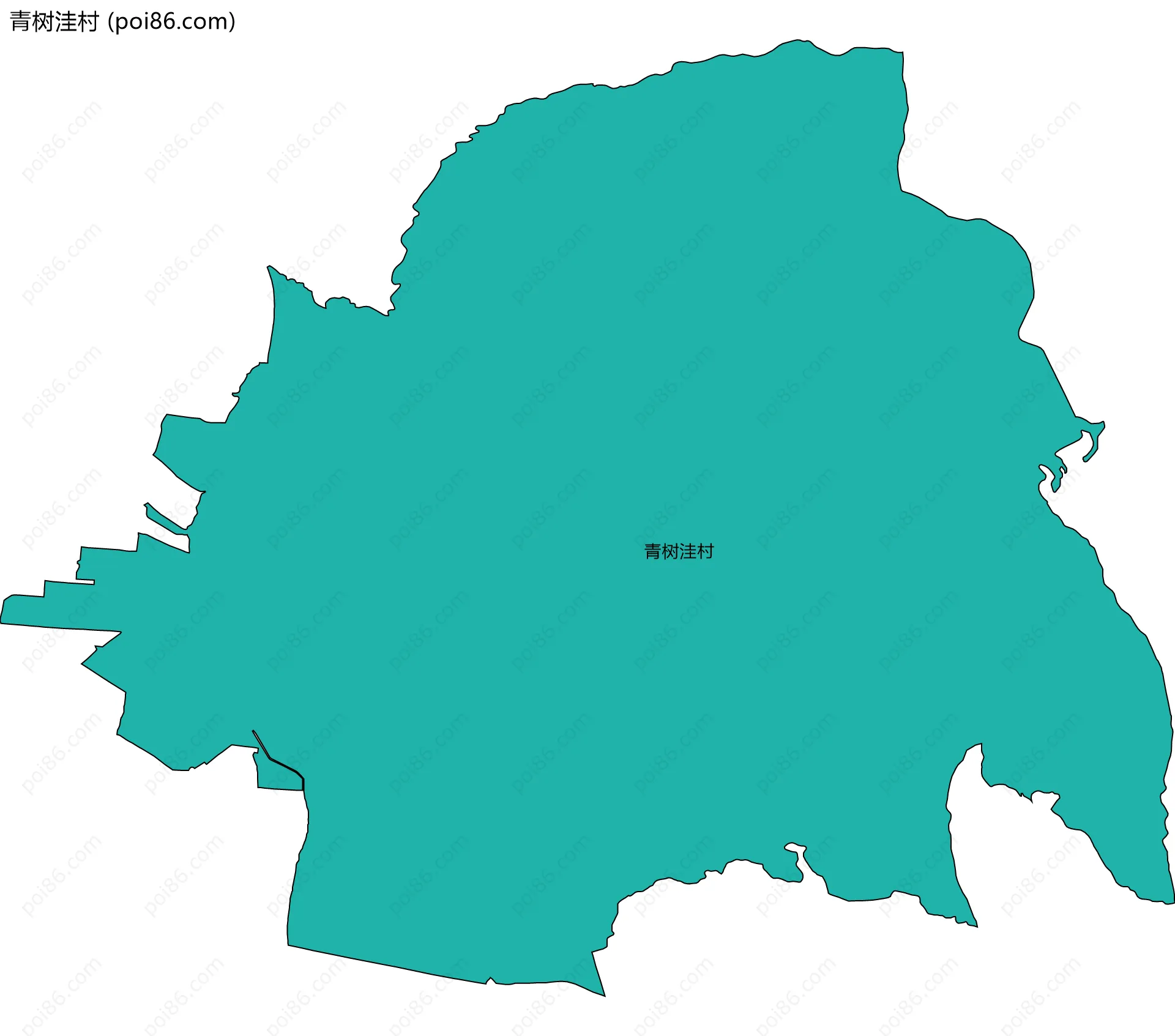 青树洼村边界地图