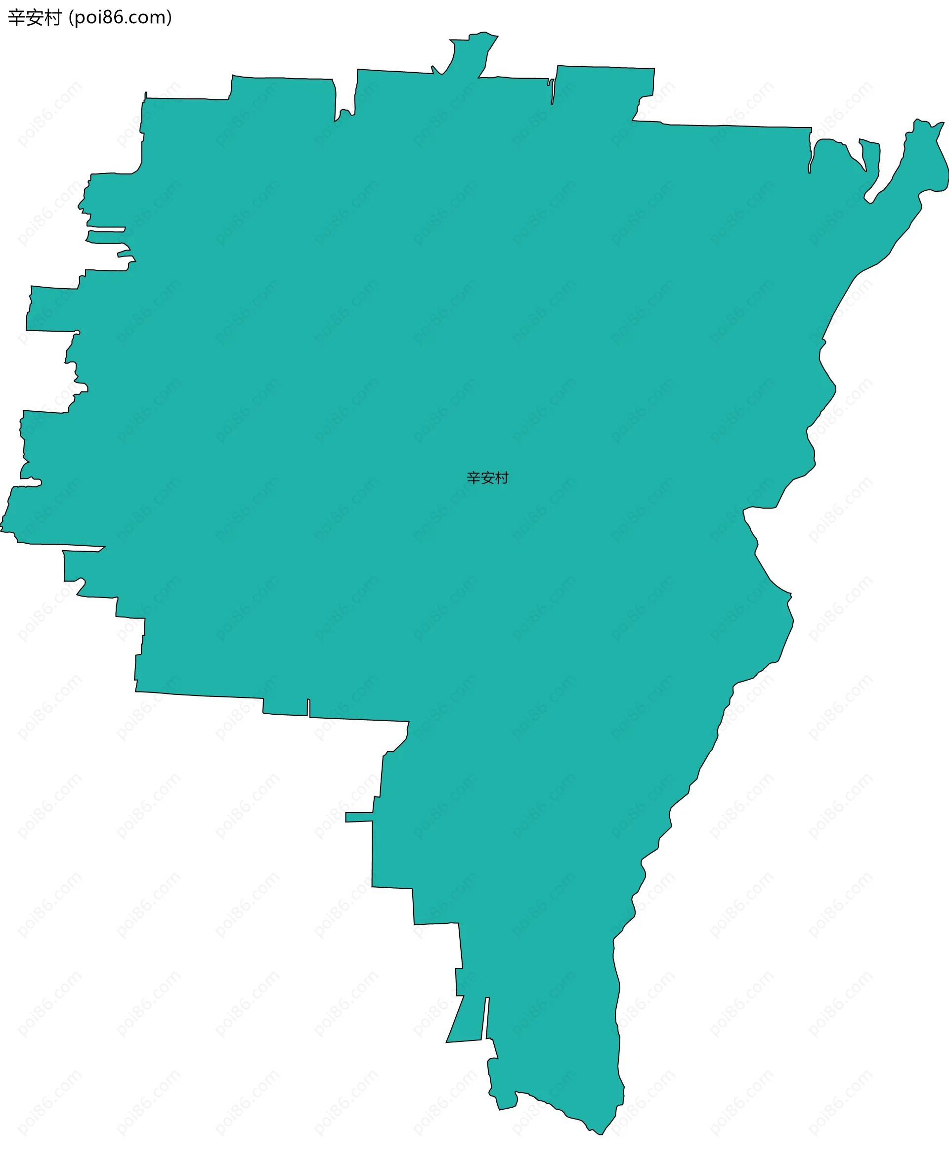 辛安村边界地图