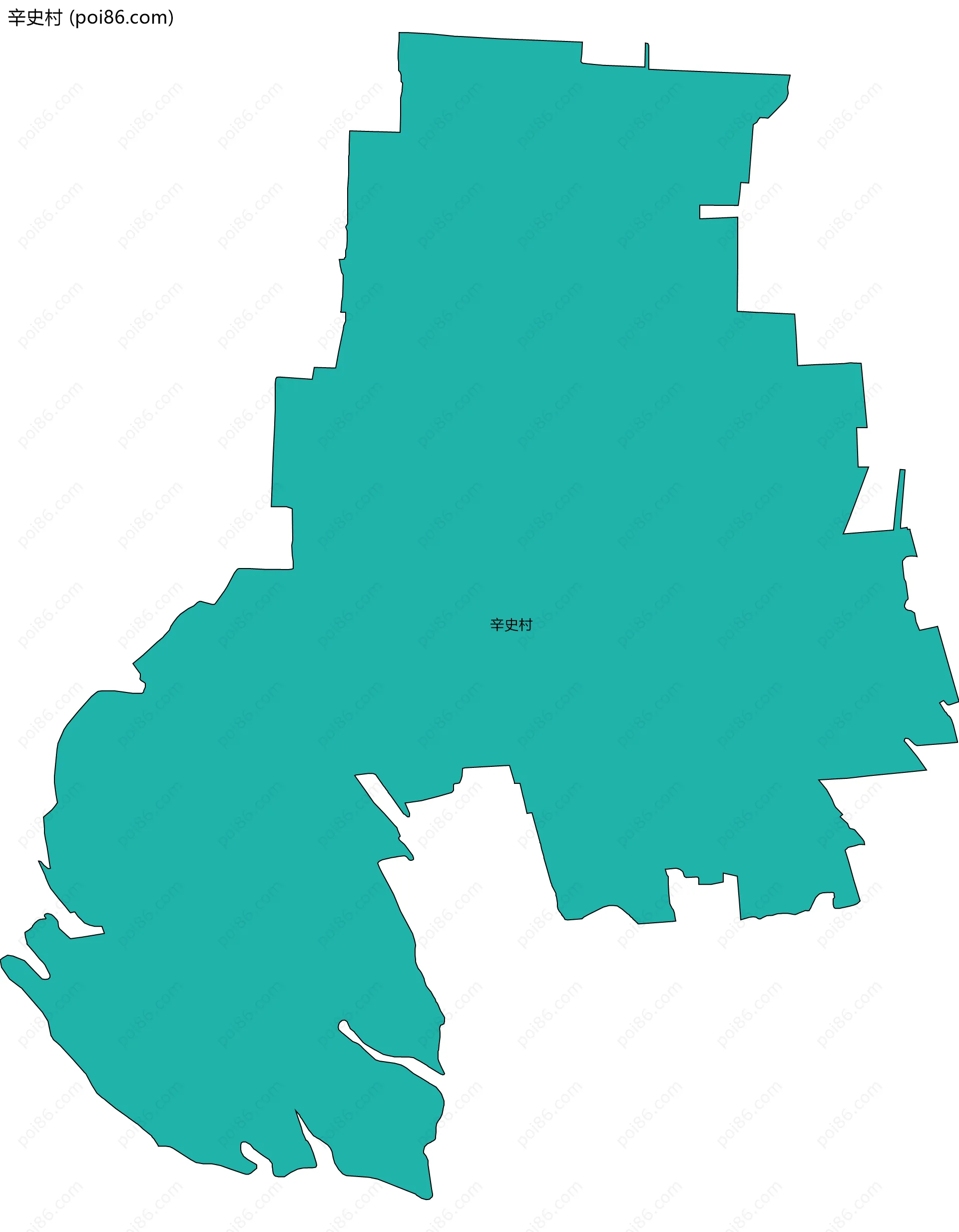 辛史村边界地图