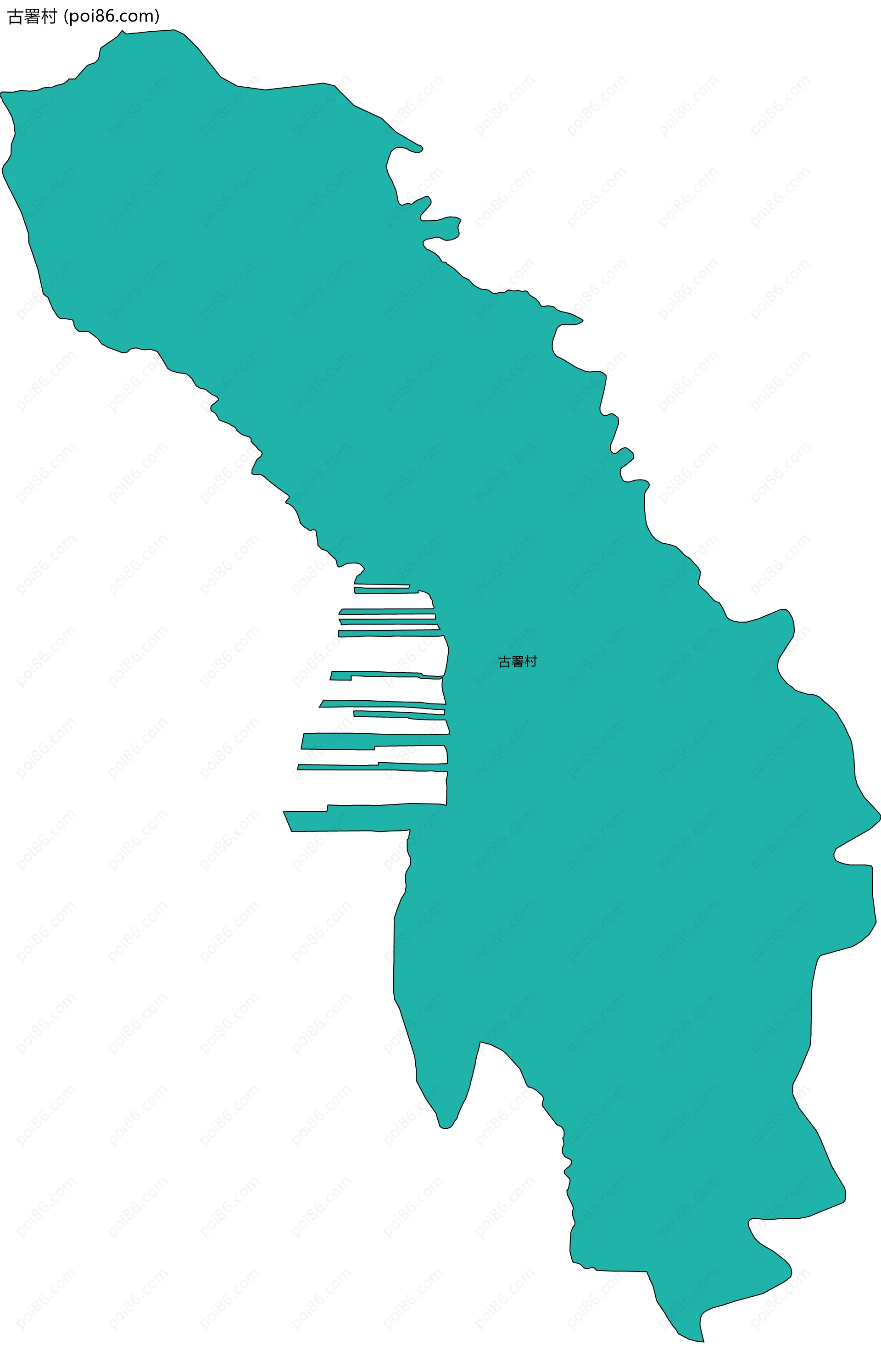 古署村边界地图