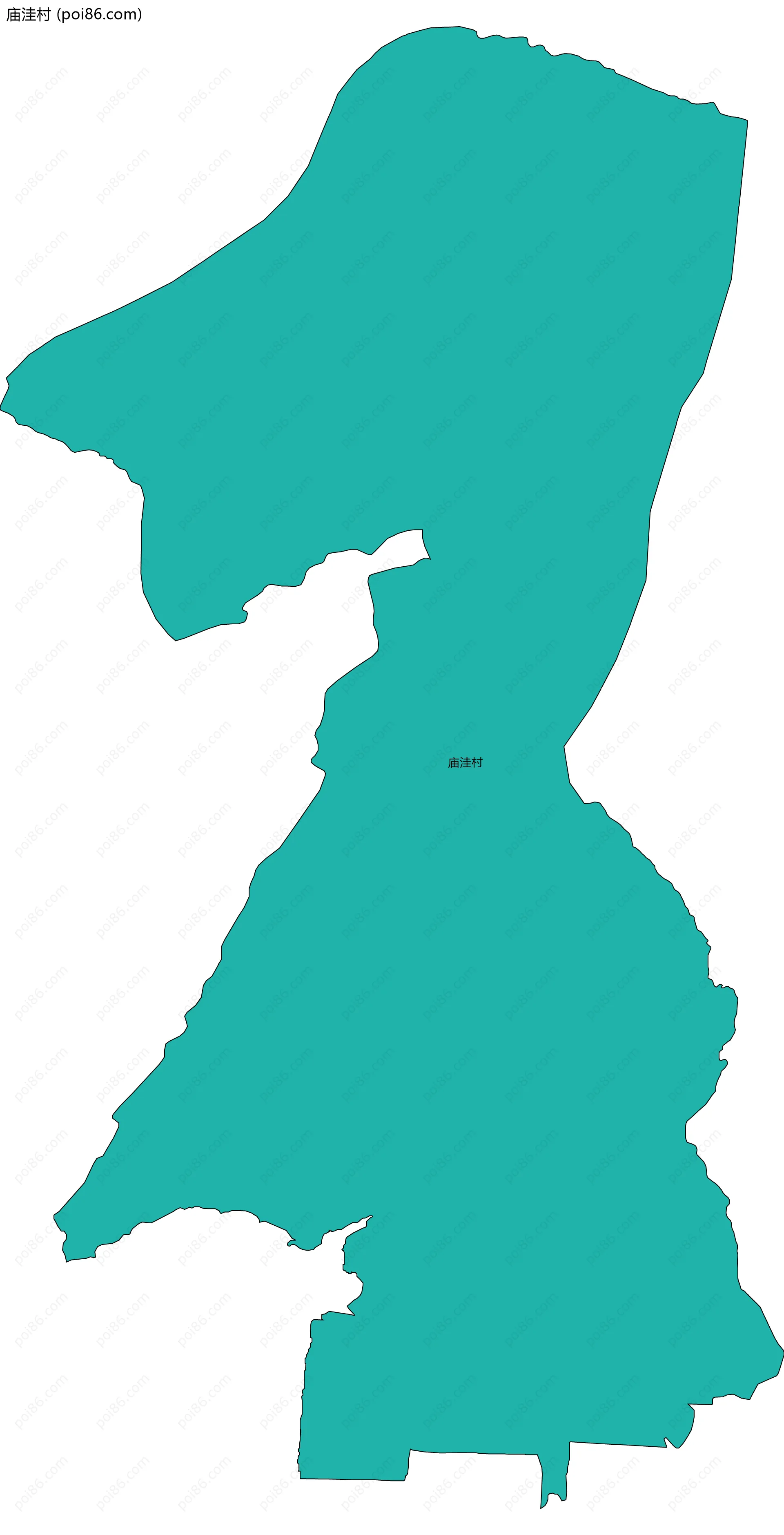 庙洼村边界地图