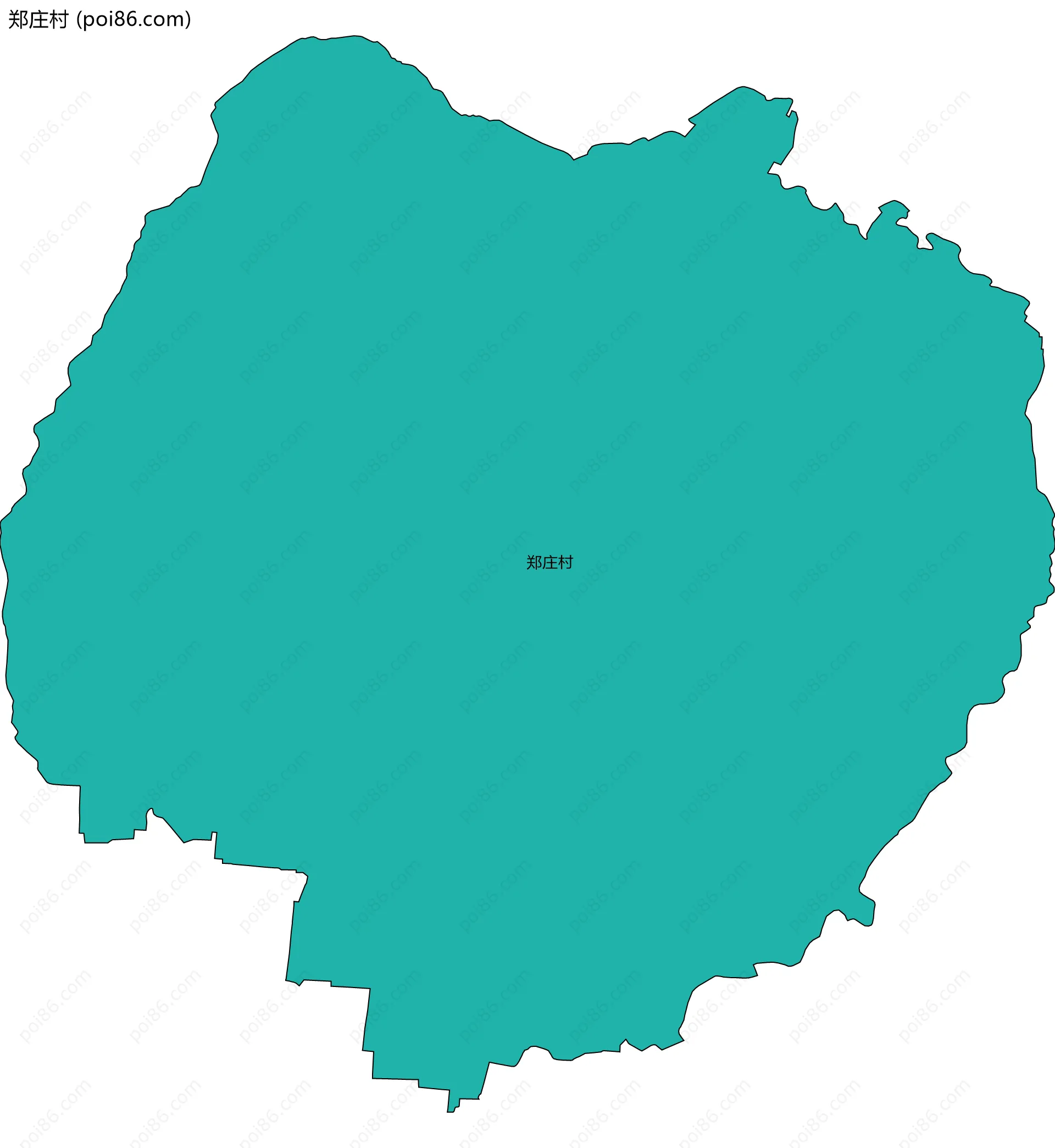 郑庄村边界地图