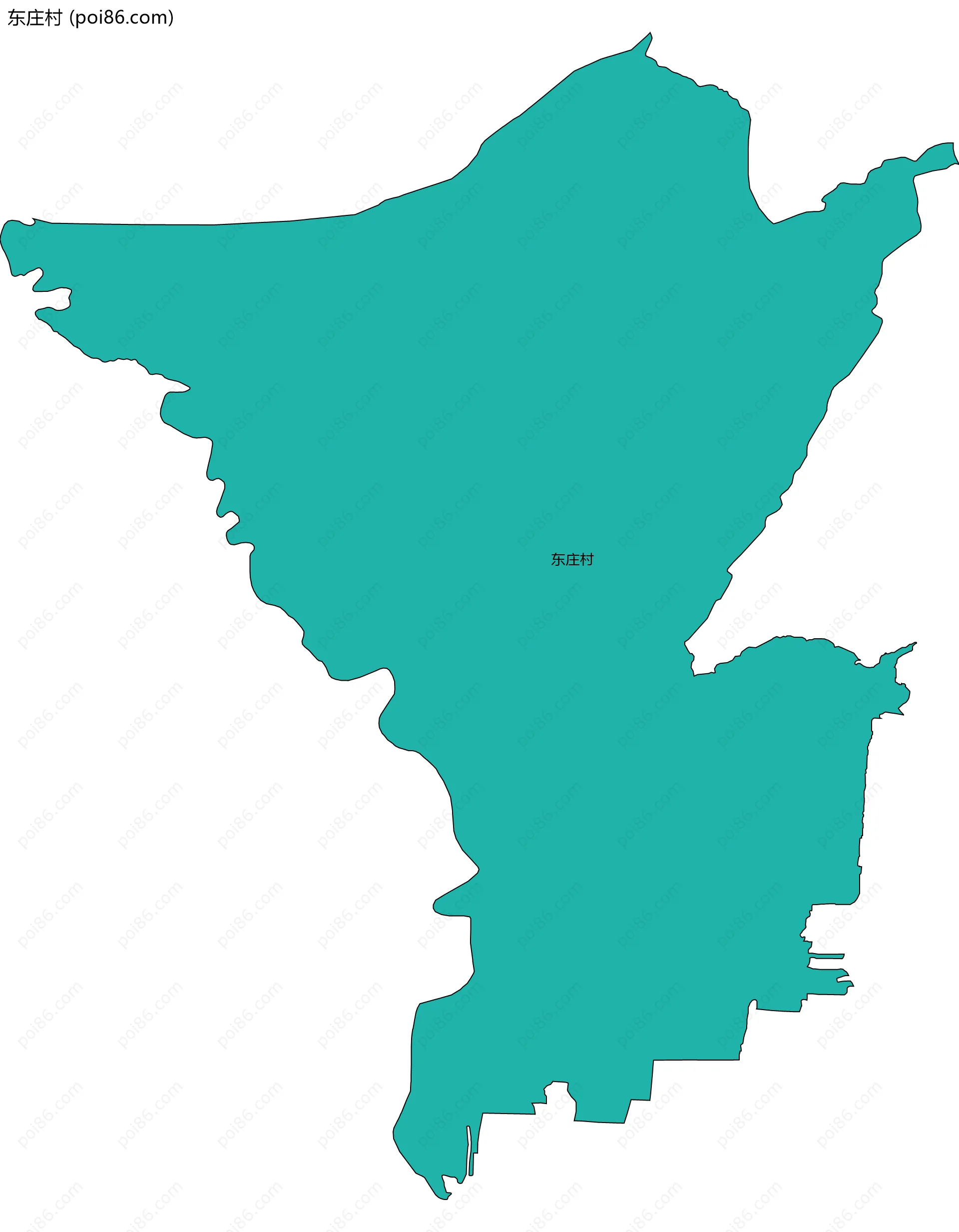 东庄村边界地图