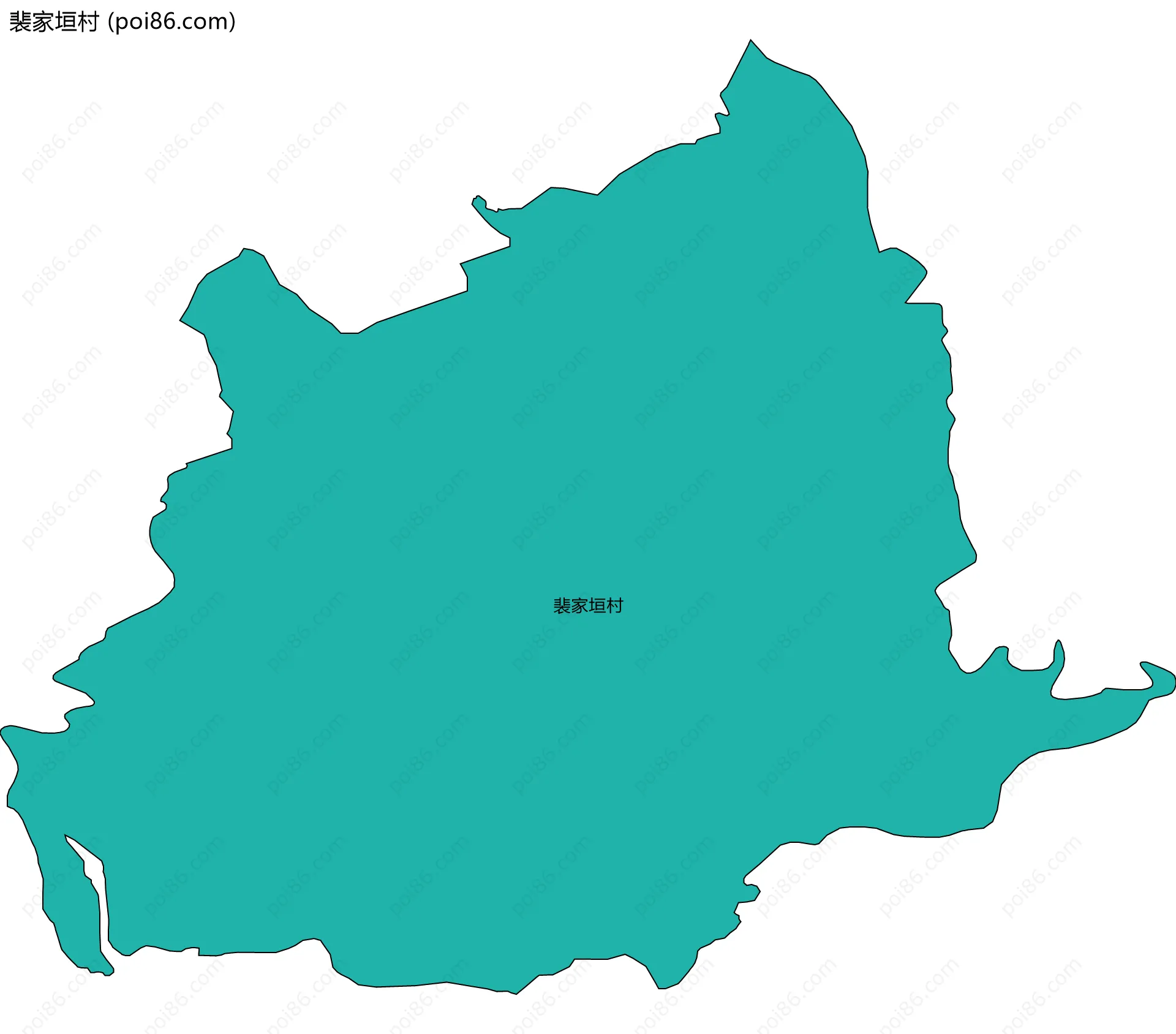 裴家垣村边界地图