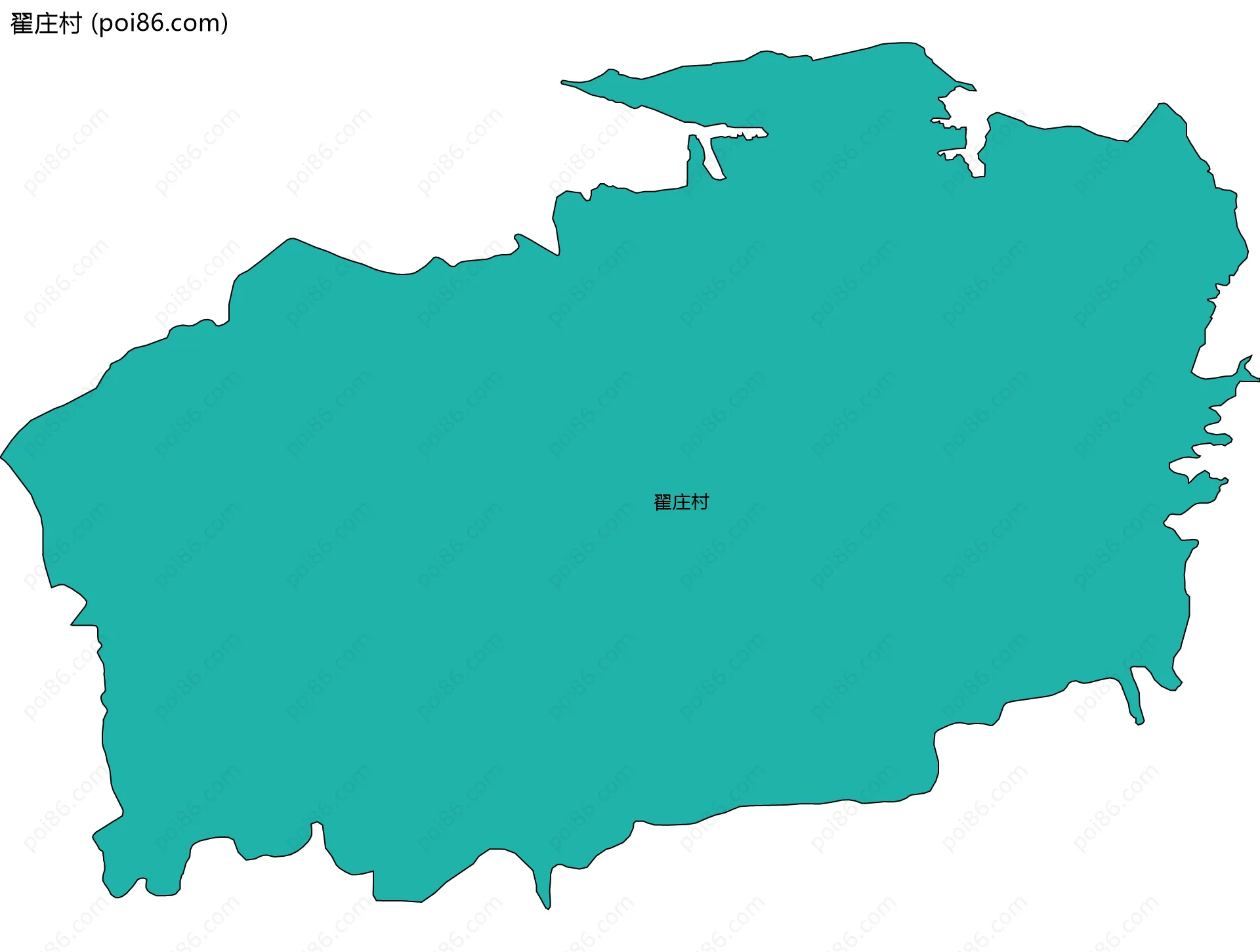 翟庄村边界地图