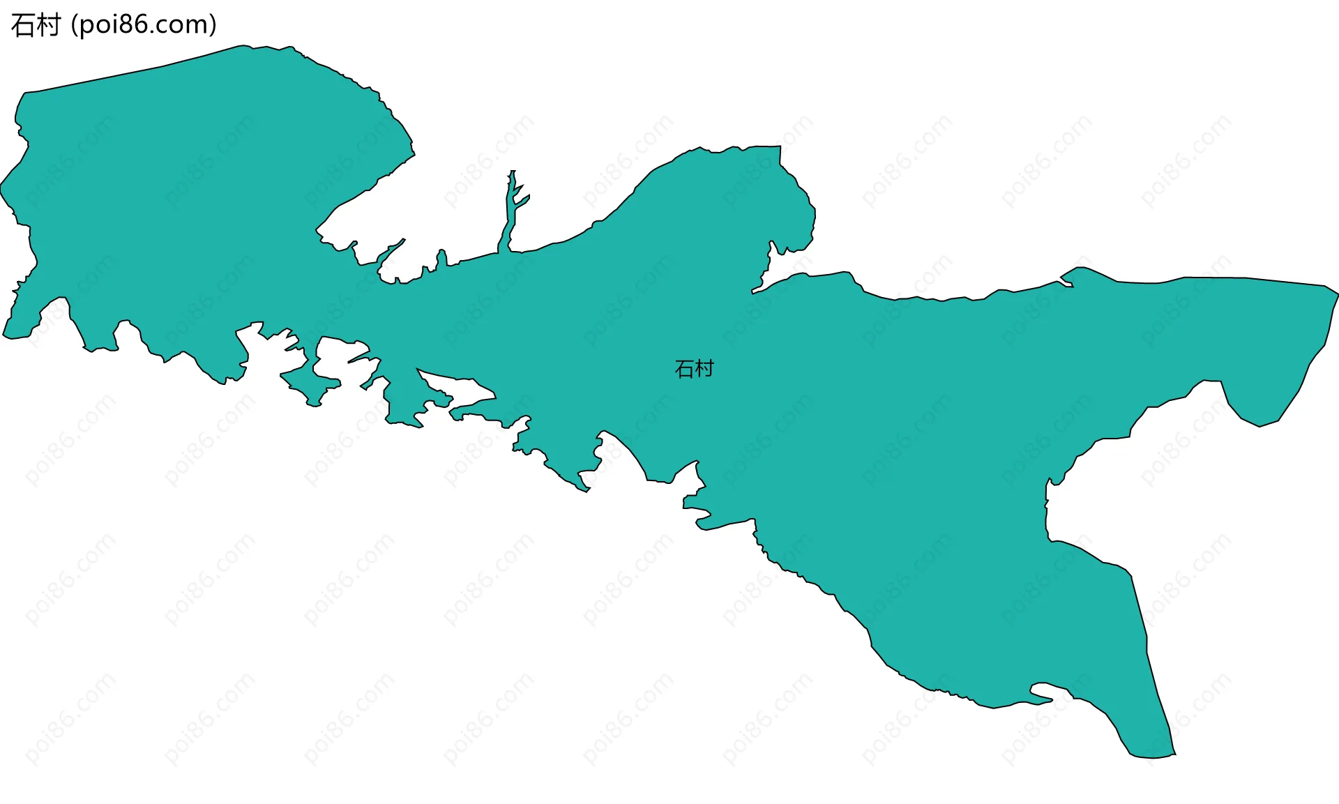 石村边界地图