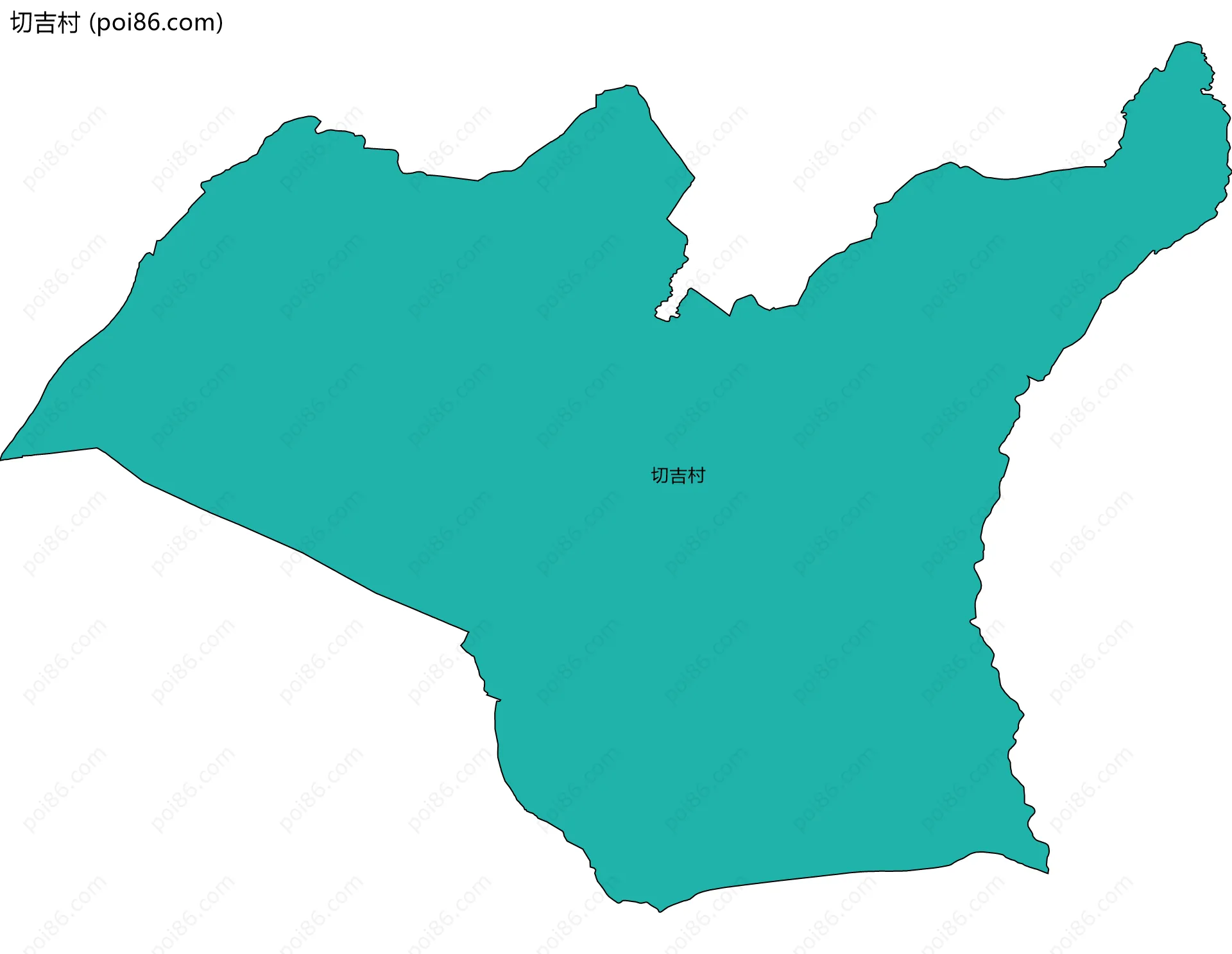 切吉村边界地图