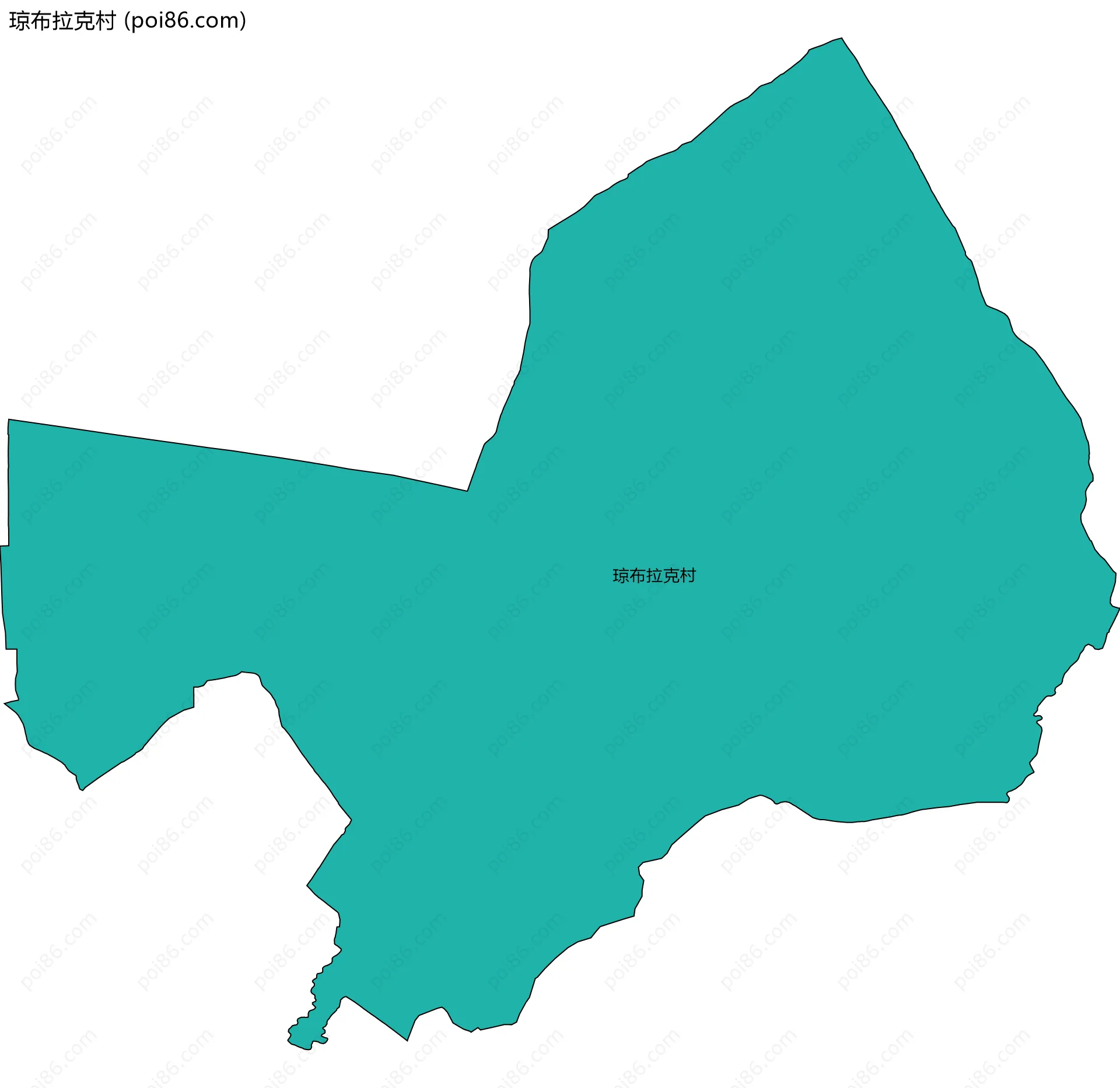 琼布拉克村边界地图