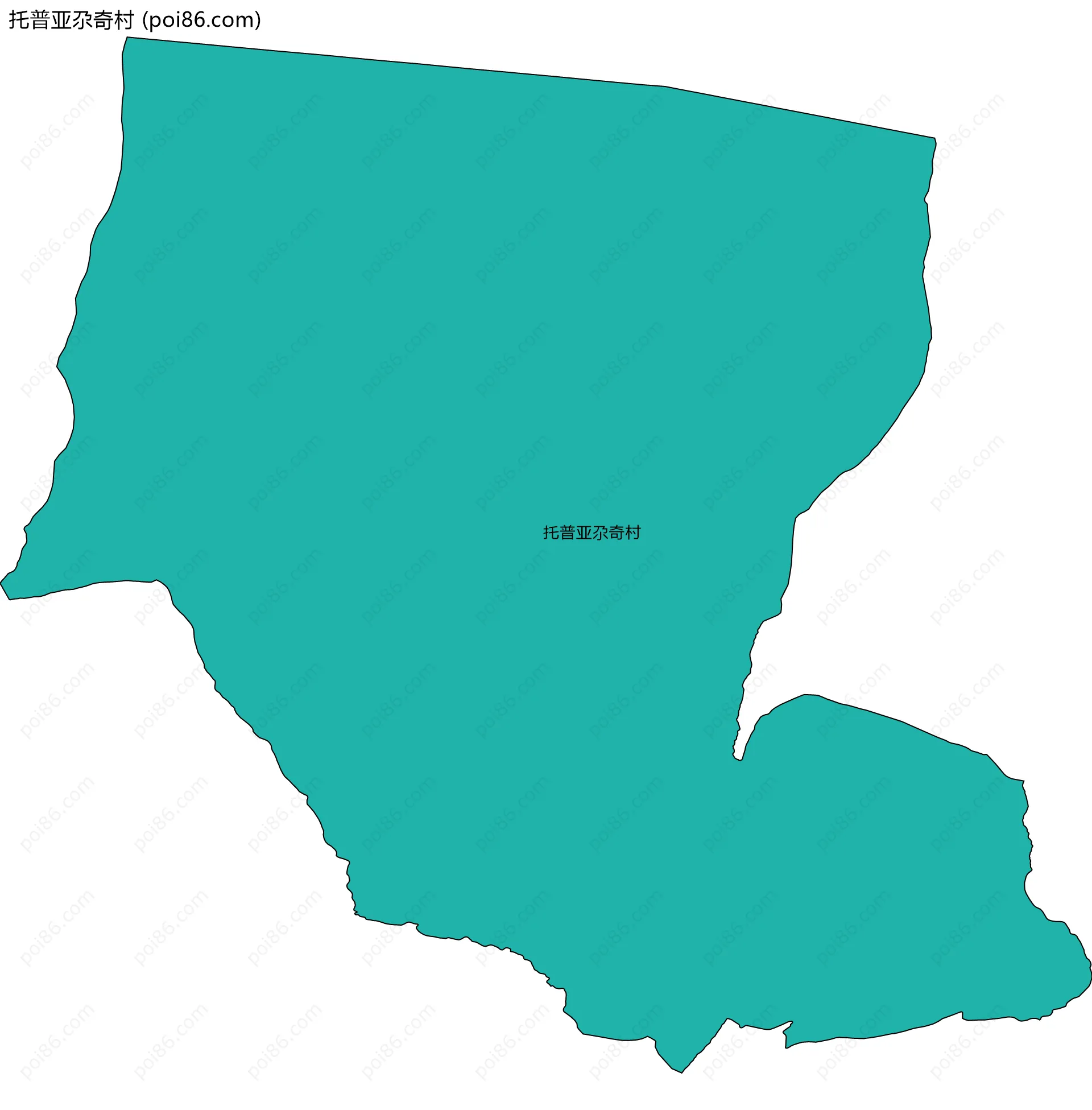 托普亚尕奇村边界地图